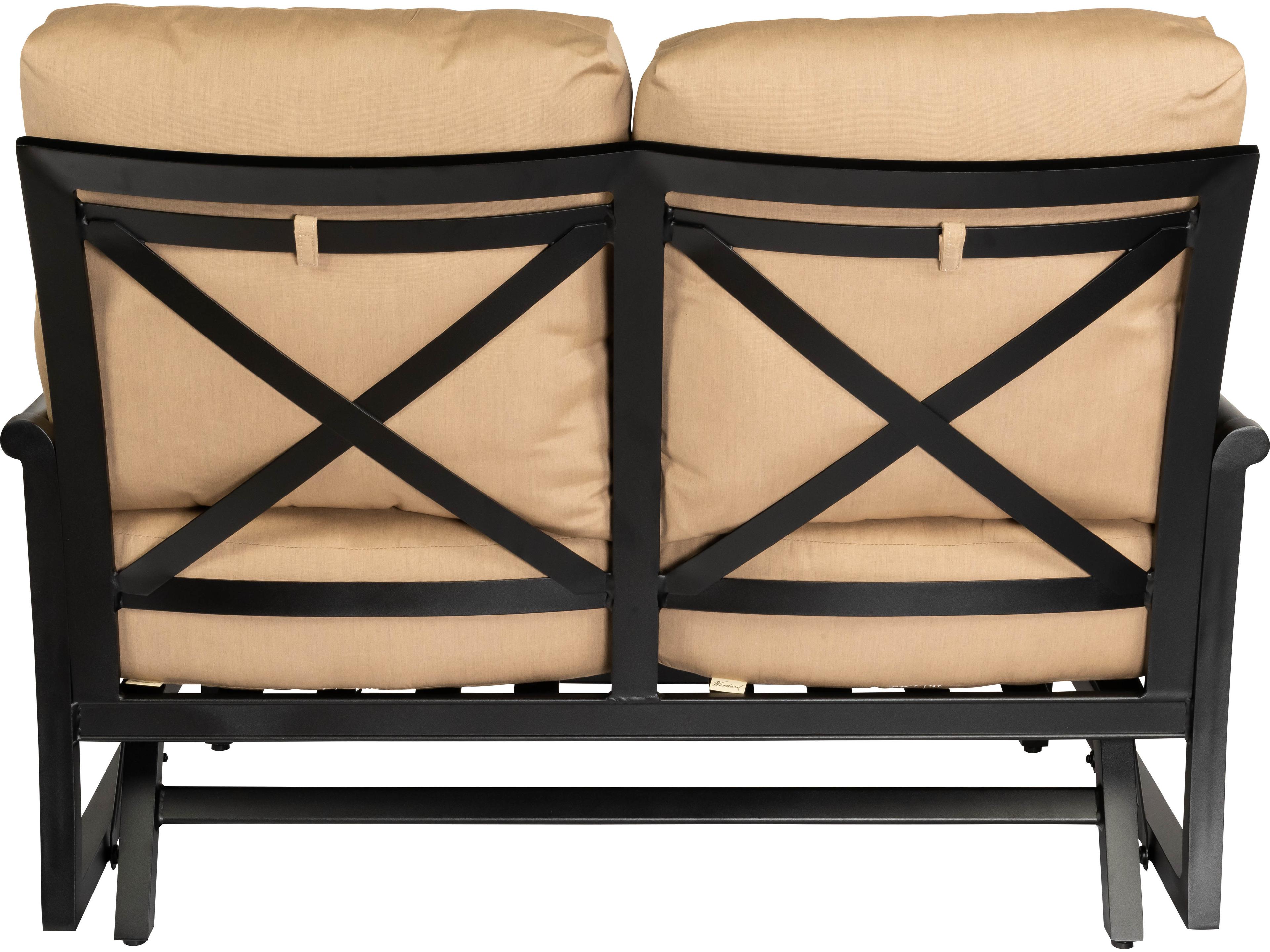 Woodard Andover Cushion Aluminum Gliding Patio Loveseat