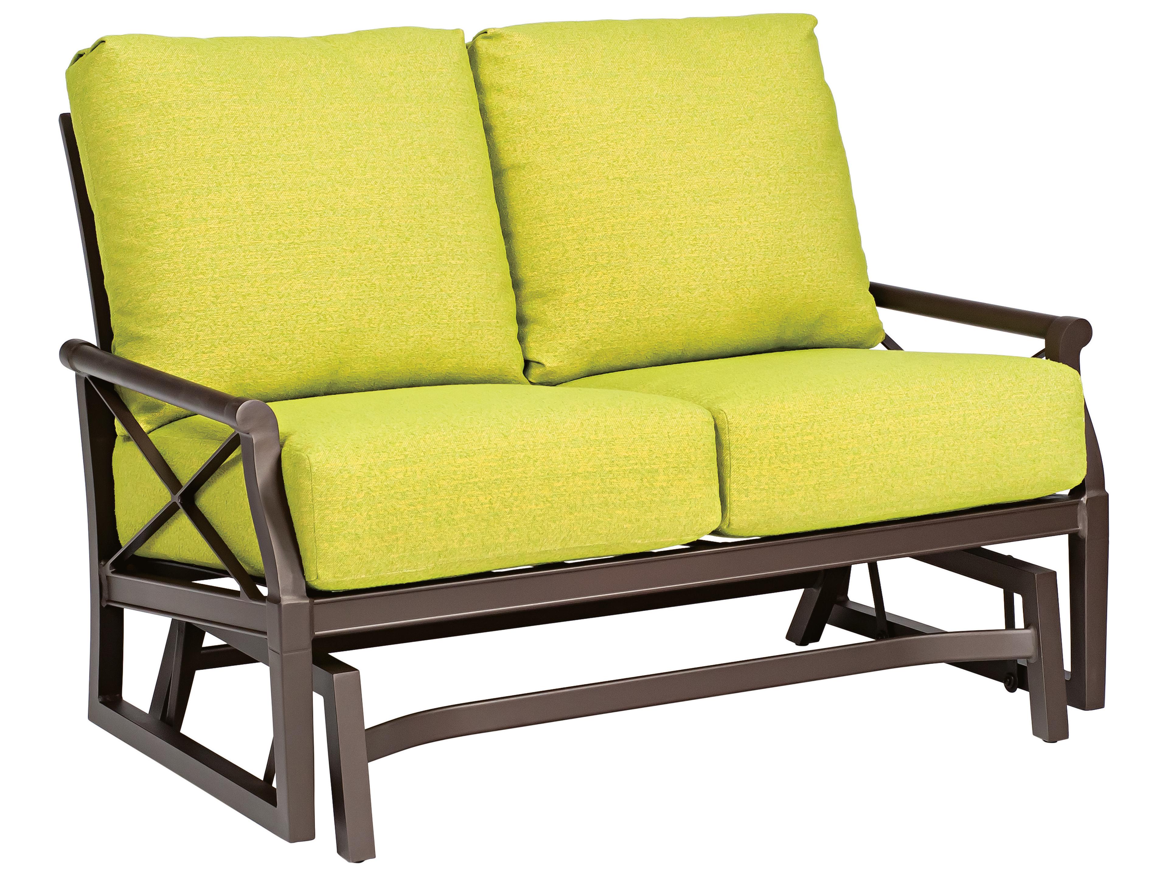 Woodard Andover Cushion Aluminum Gliding Patio Loveseat