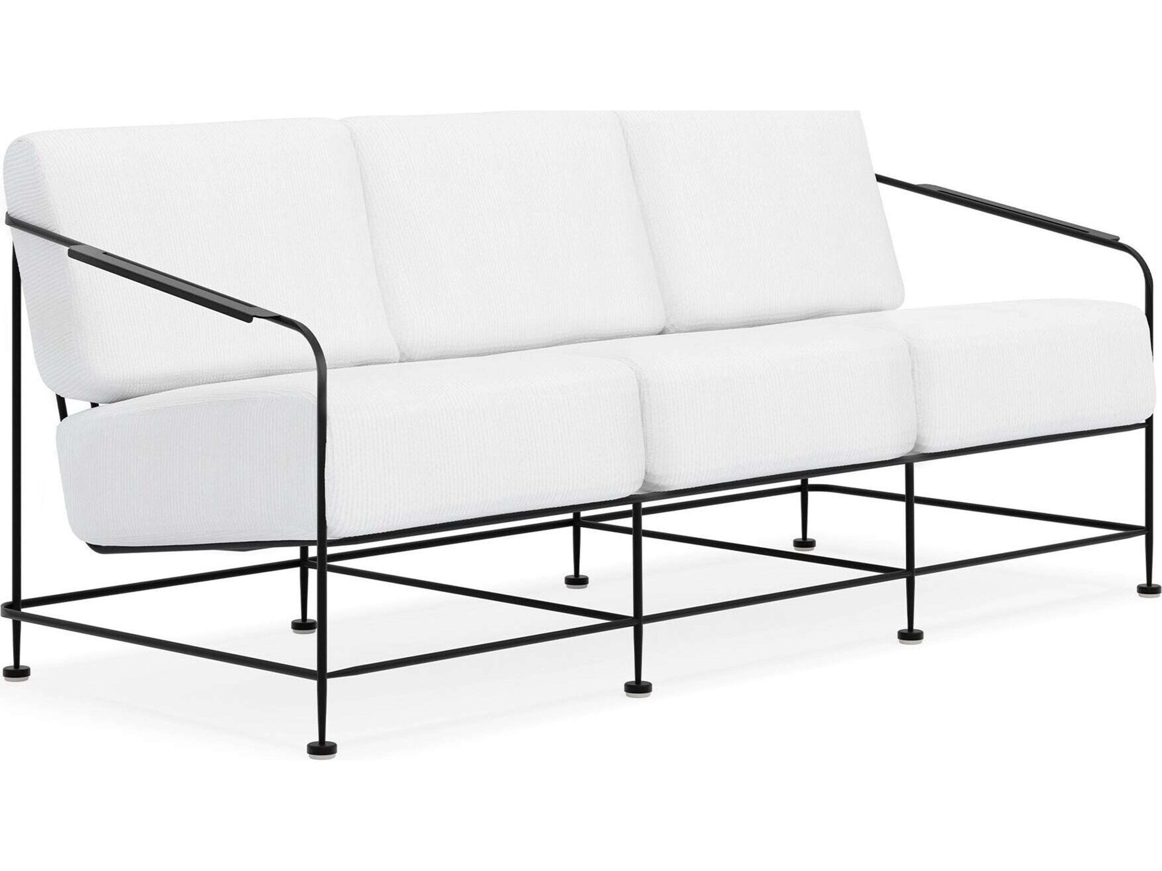 Reed Wrought Iron Cushion Sofa