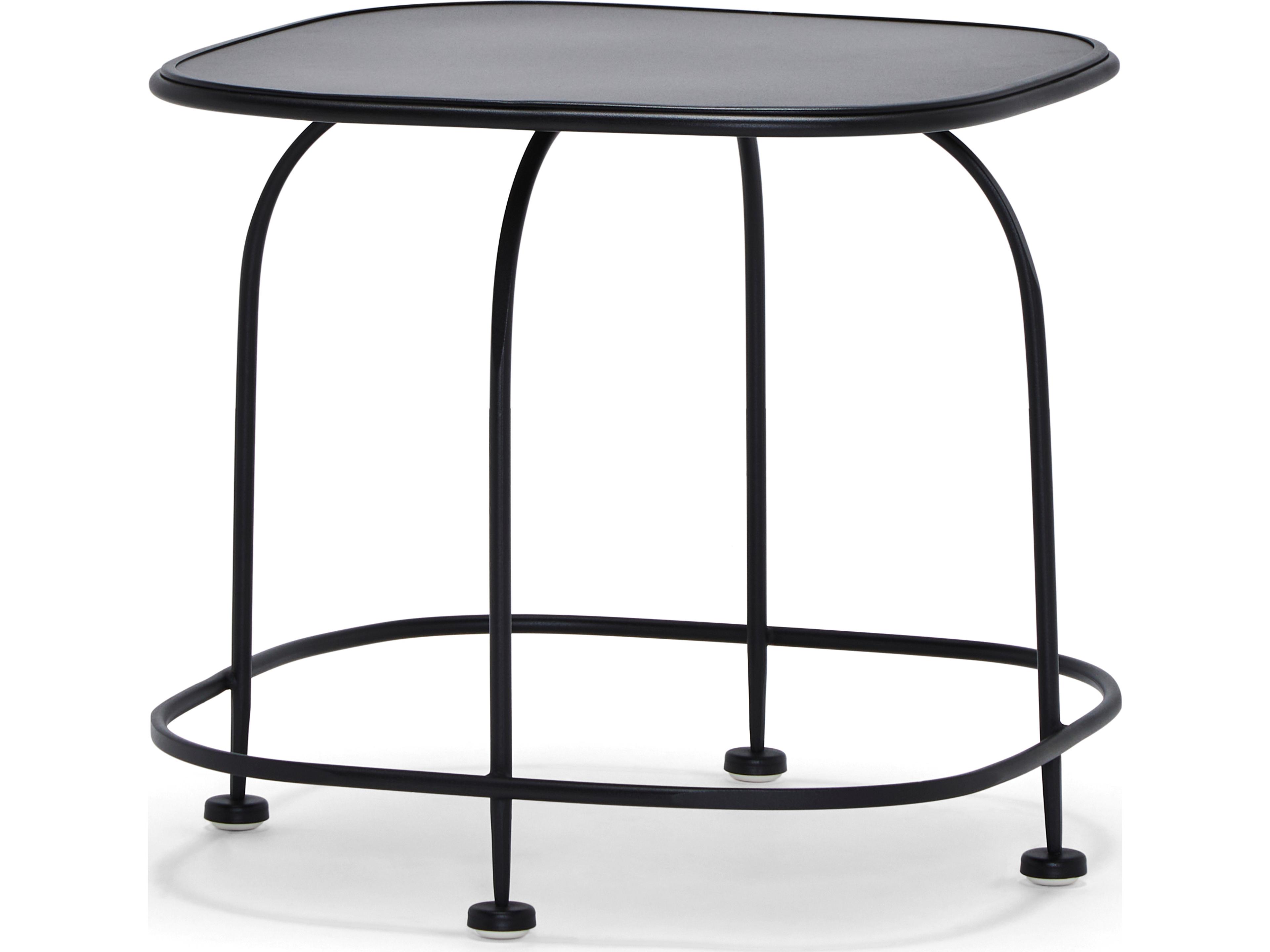 Reed Steel Square Patio Side Table