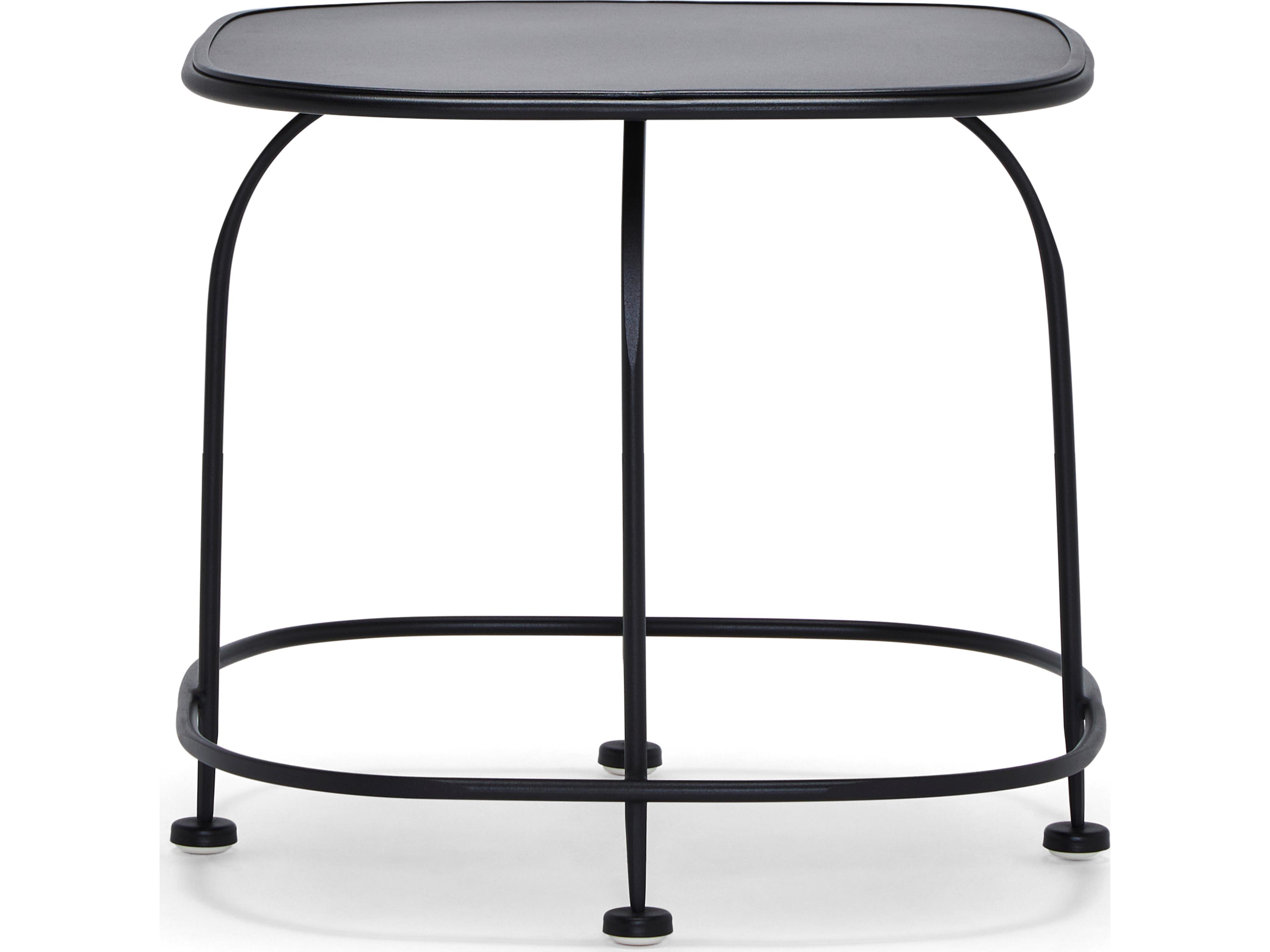 Woodard Reed Steel Square Patio Side Table