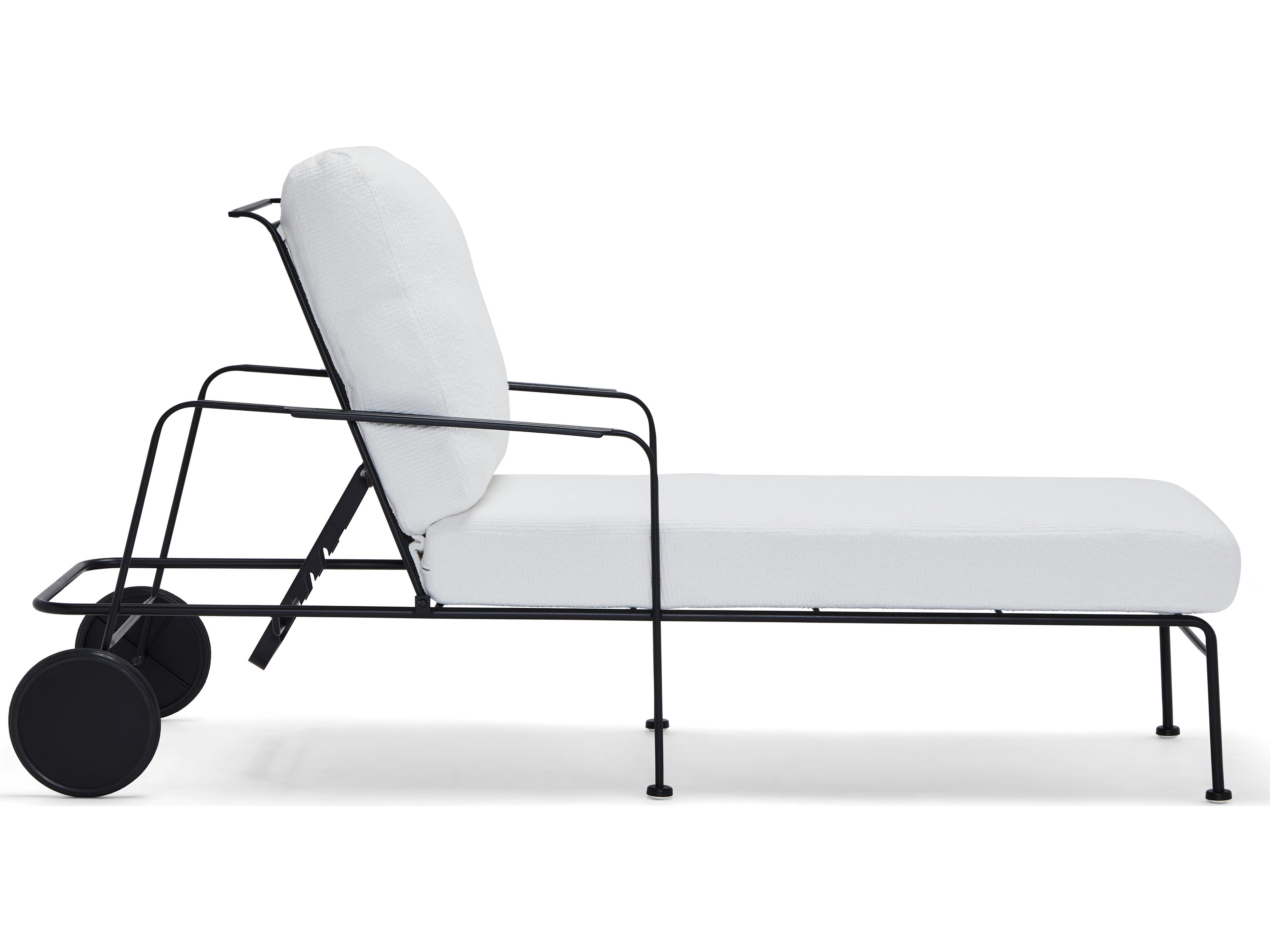 Reed Steel Outdoor Patio Chaise Lounge