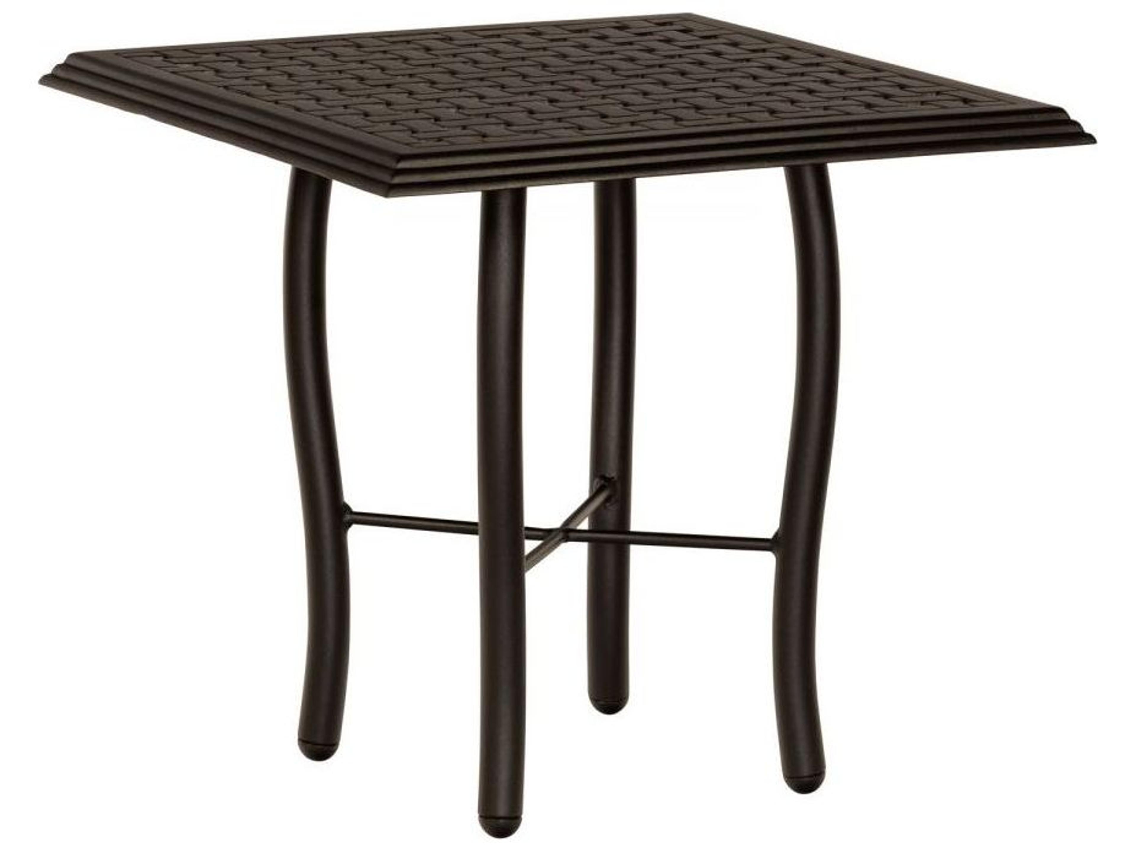 Thatch Aluminum Square Outdoor End Table