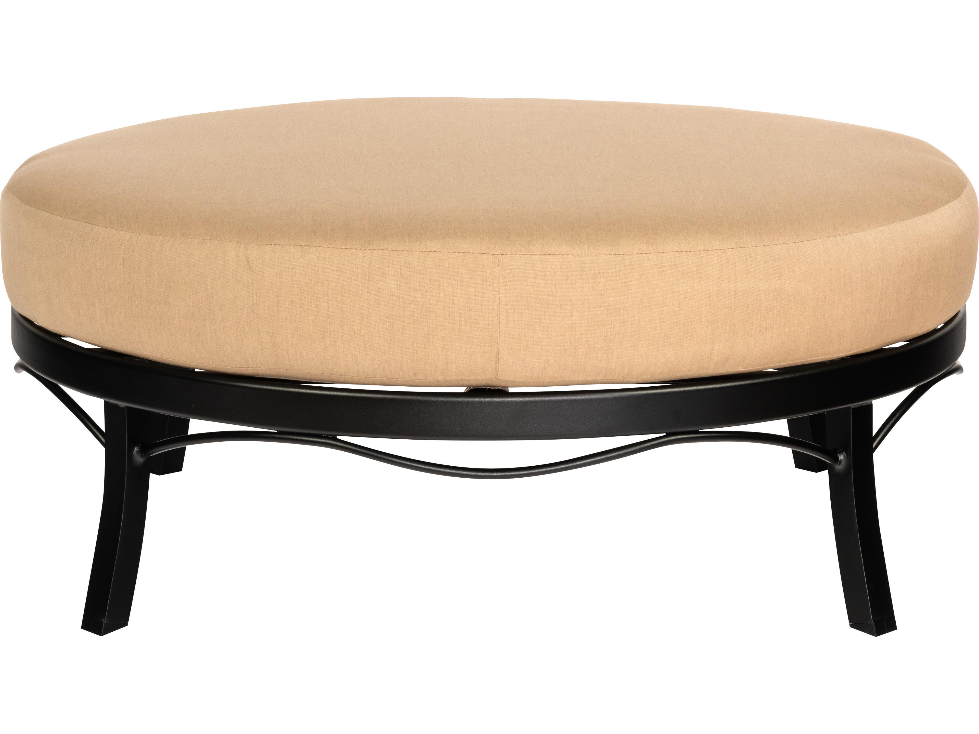 Woodard Cortland Cushion Aluminum Universal Oval Outdoor Patio Ottoman