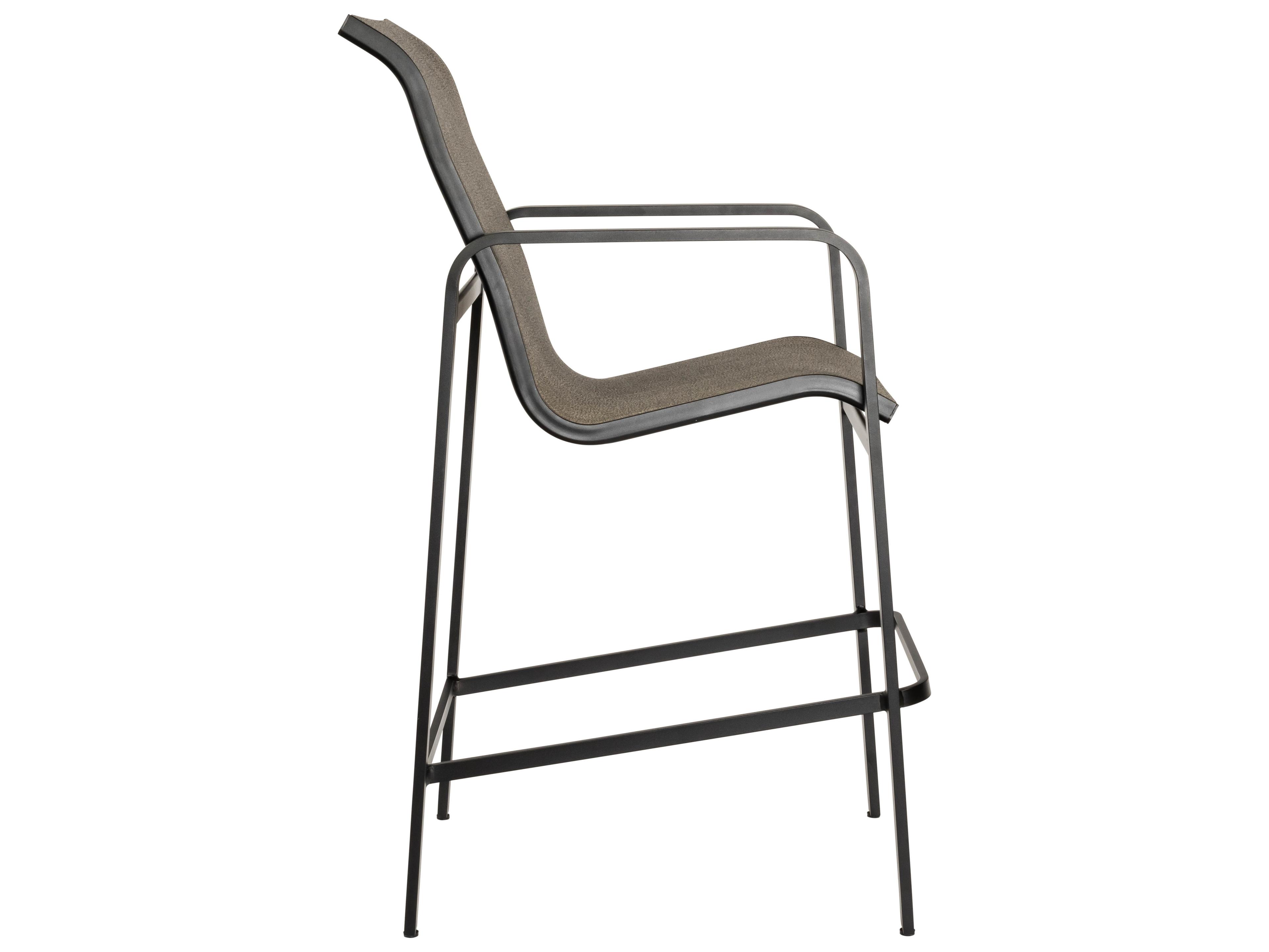 Woodard Landings Sling Aluminum Outdoor Bar Stool