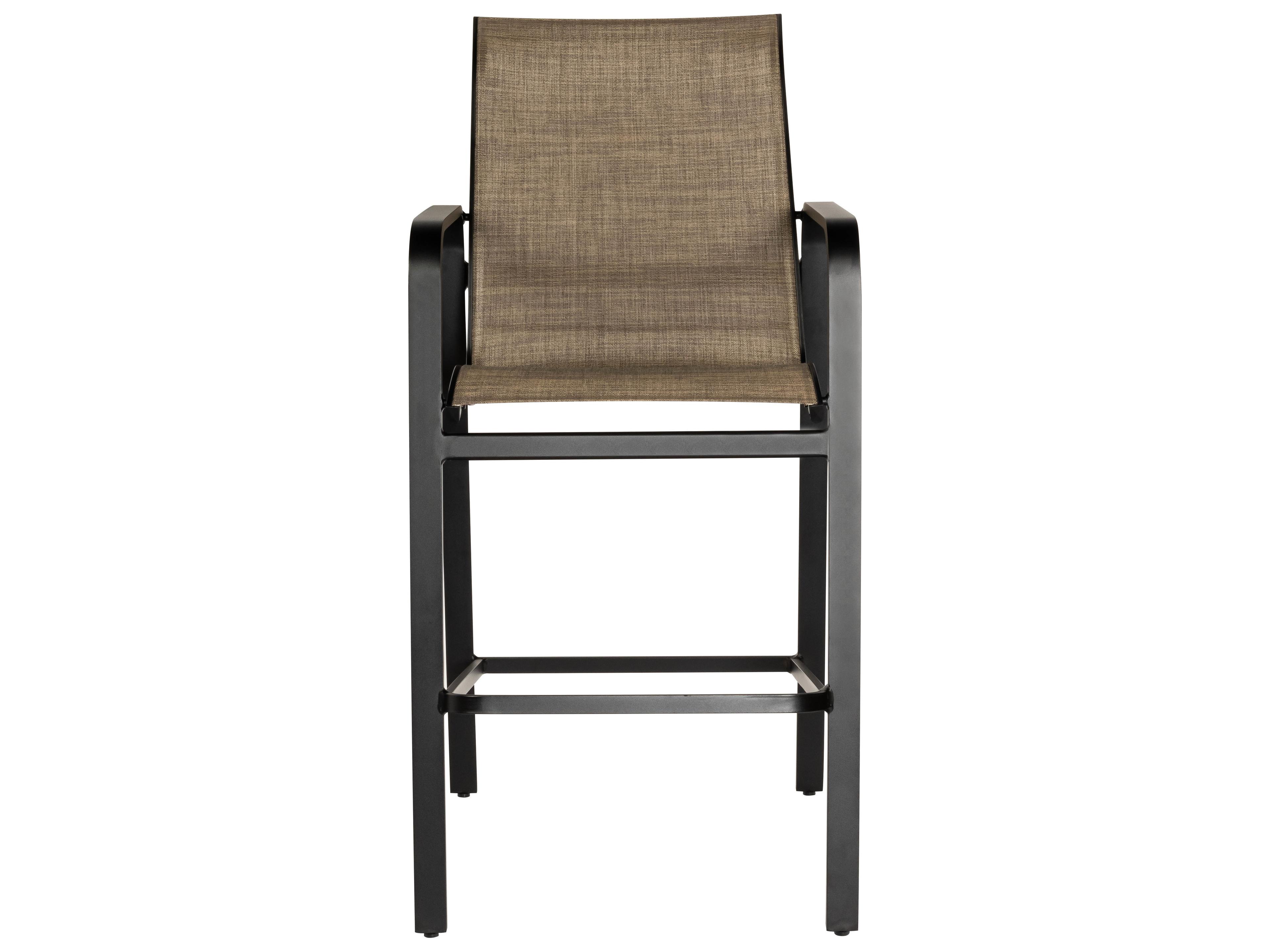 Woodard Landings Sling Aluminum Outdoor Bar Stool