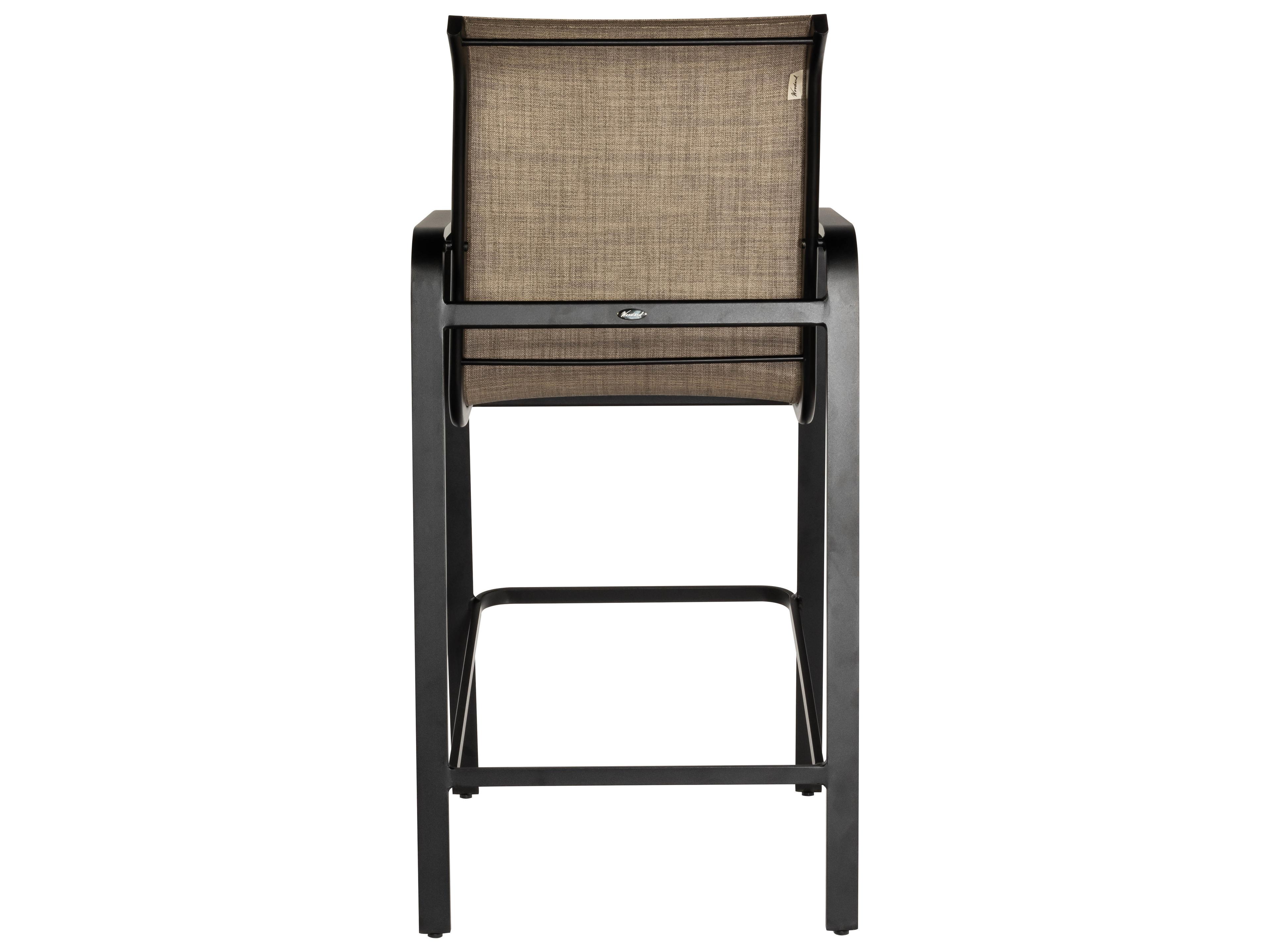 Woodard Landings Sling Aluminum Outdoor Bar Stool