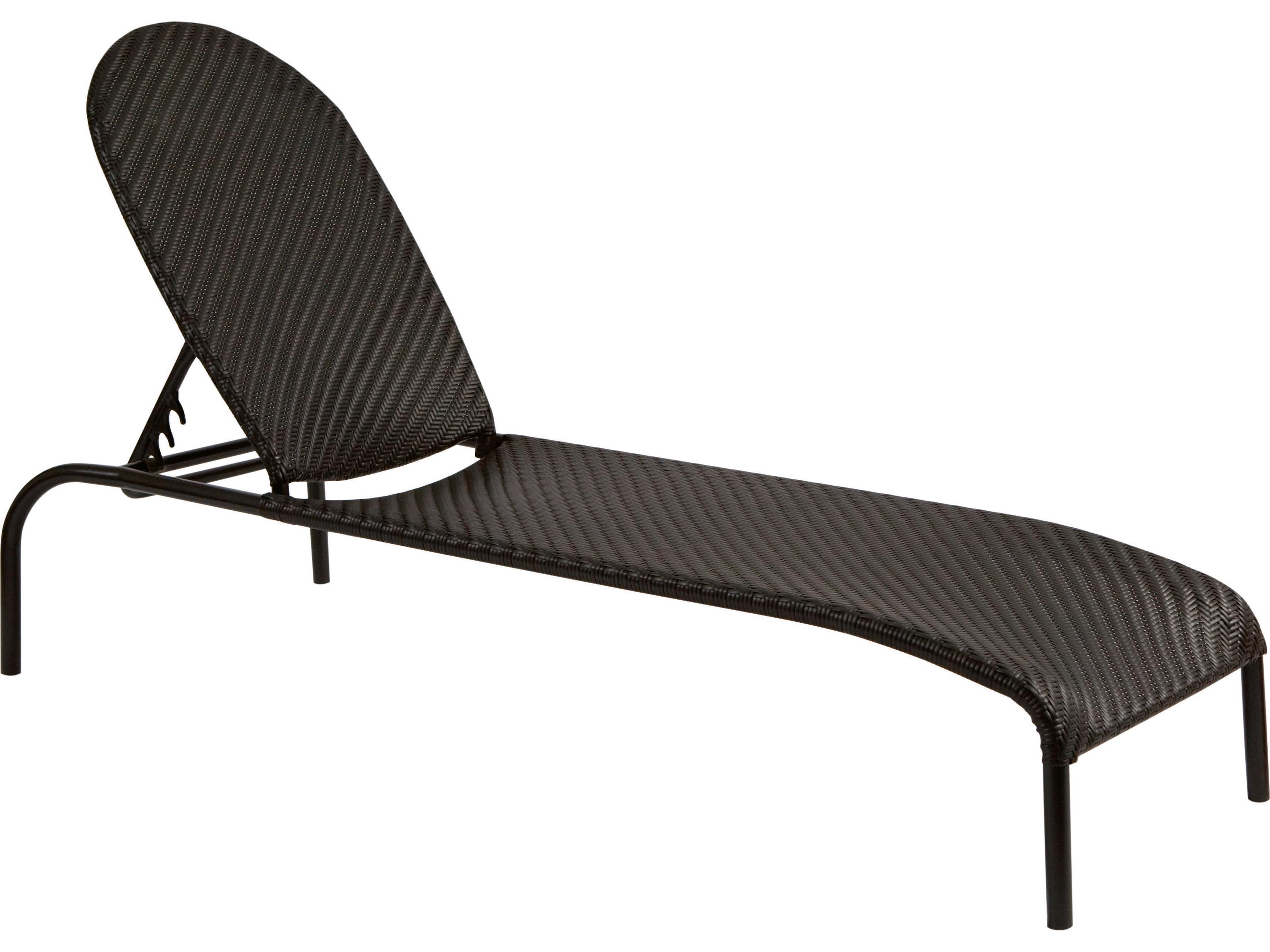 Barlow Wicker Chaise Lounge Stackable Adjustable