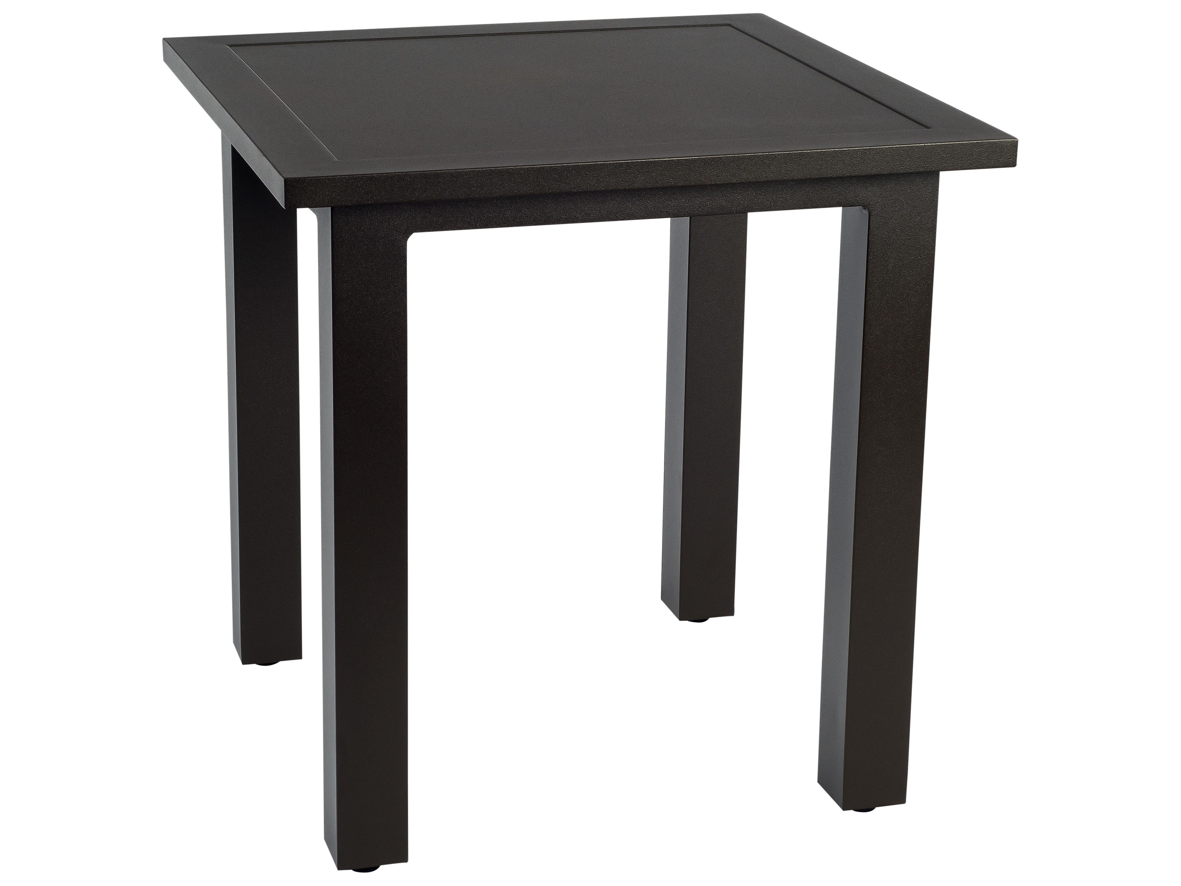 Elemental Aluminum Square Outdoor End Table