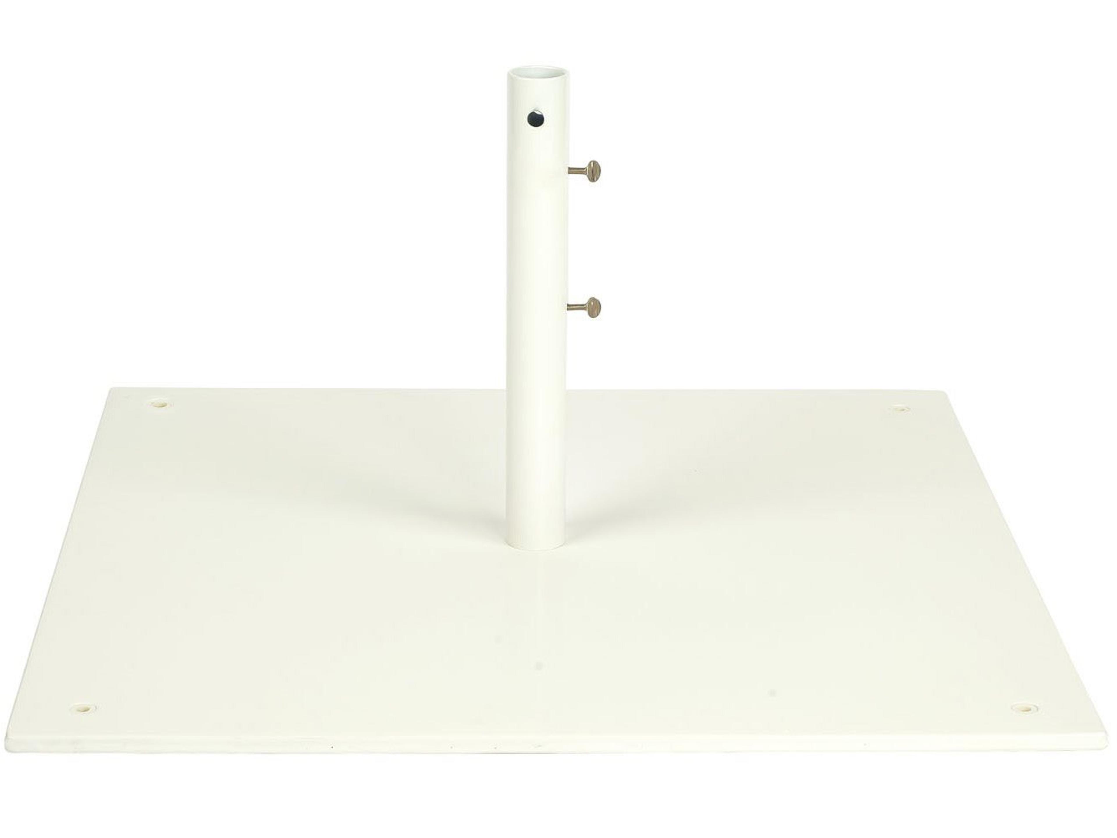 Steel White 30 Foot Square Free Standing Market Umbrella Base