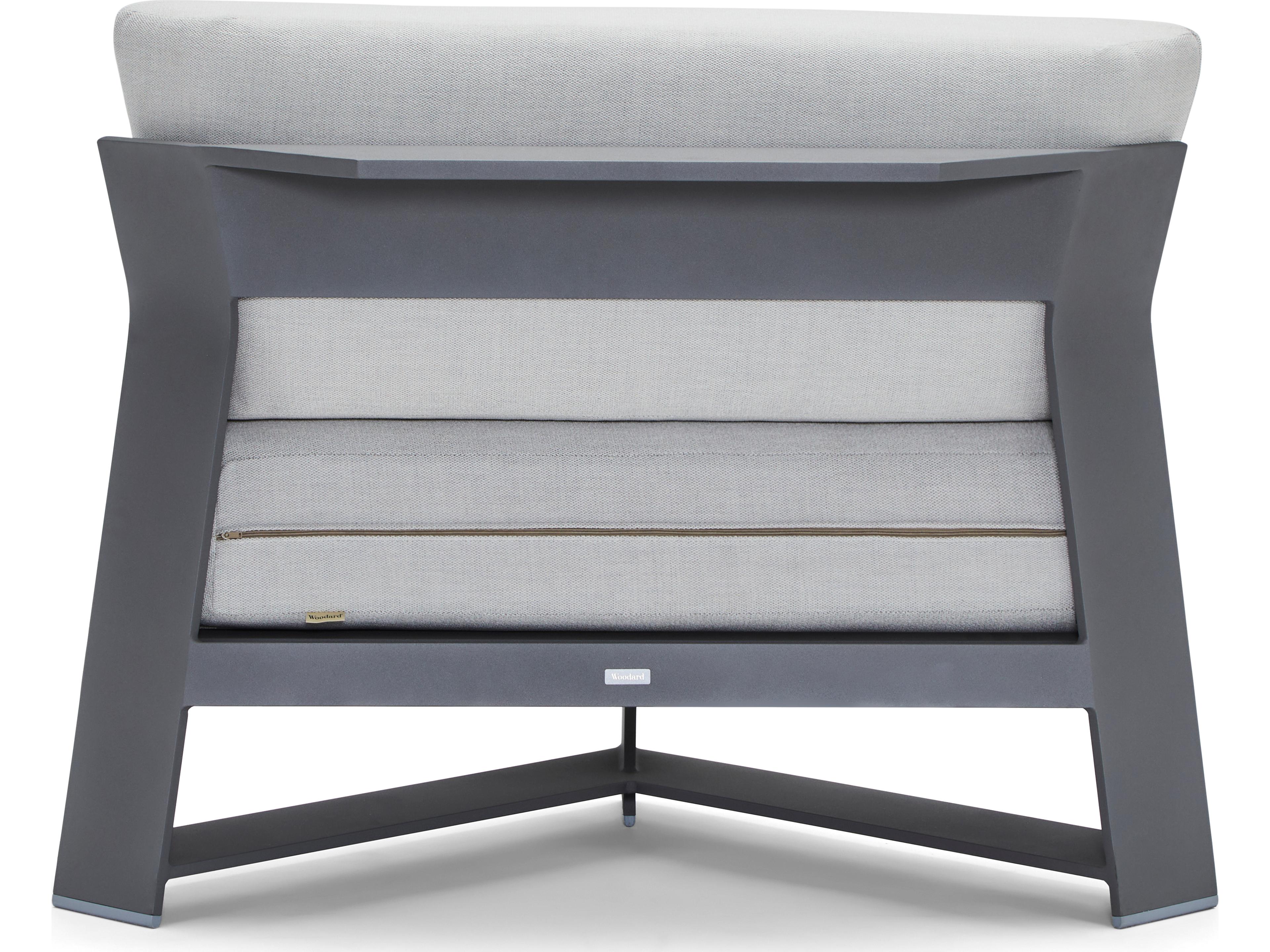 Woodard Gather Aluminum Corner Patio Lounge Chair