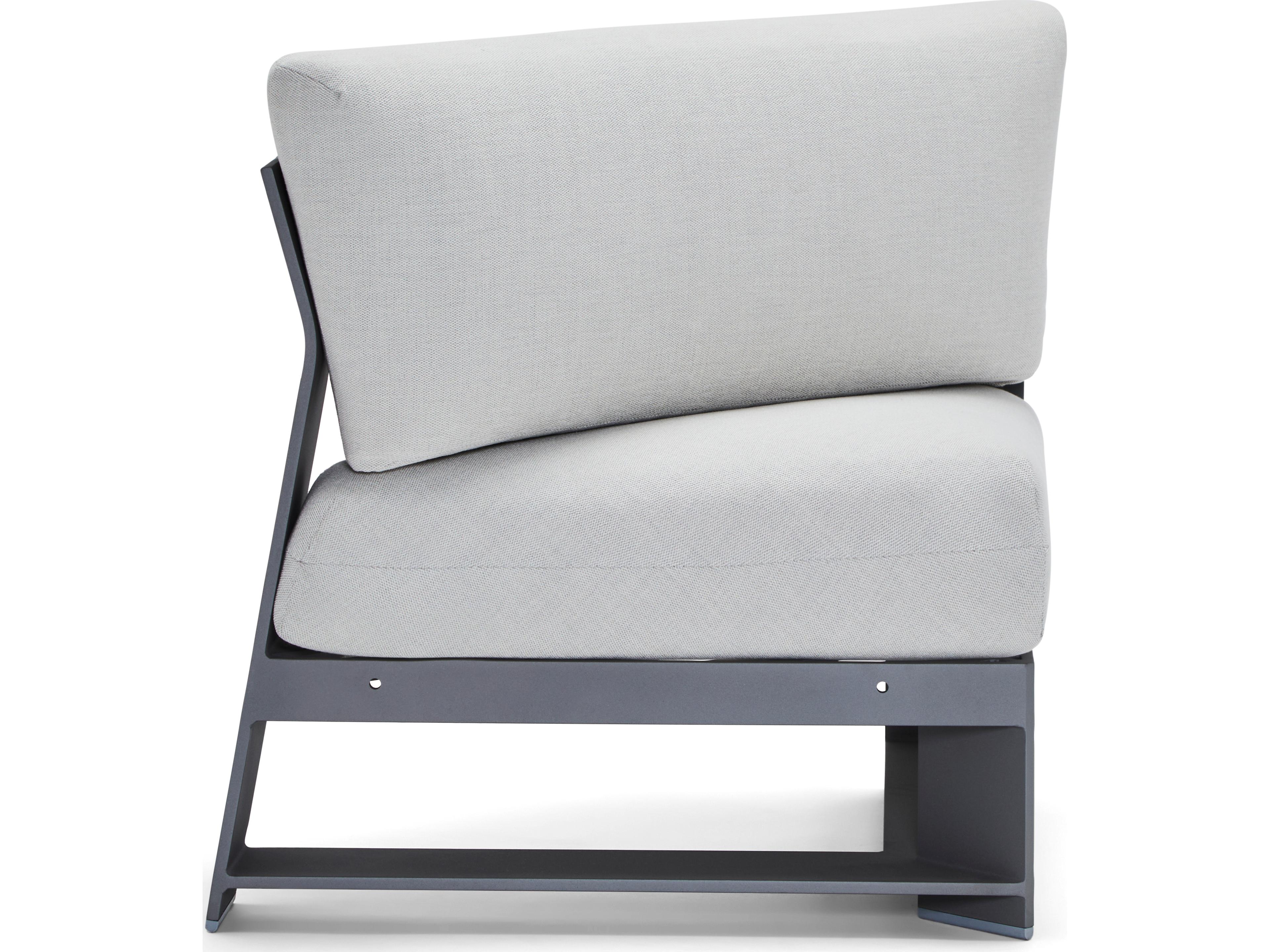 Woodard Gather Aluminum Corner Patio Lounge Chair