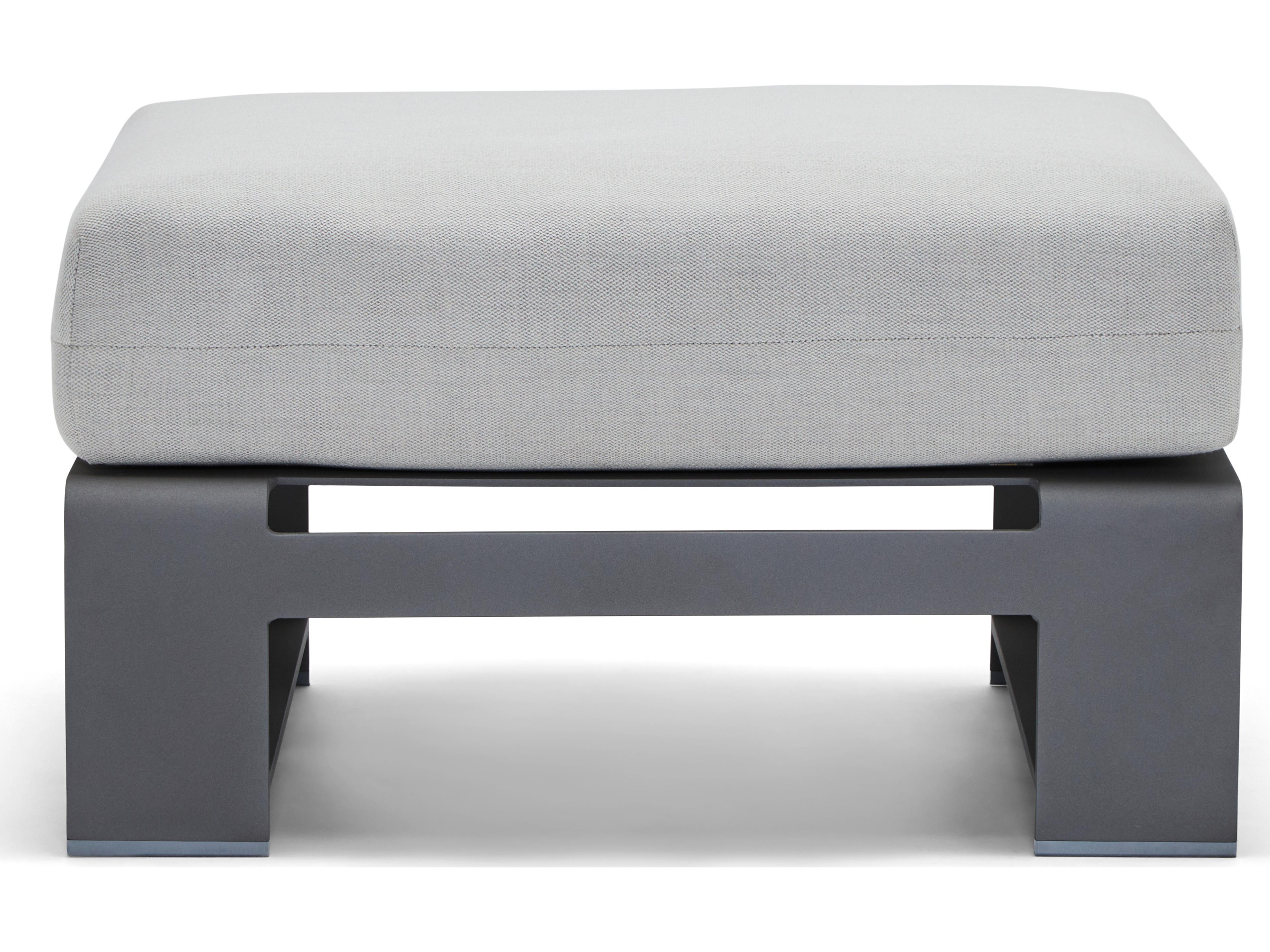 Woodard Gather Aluminum Outdoor Patio Ottoman