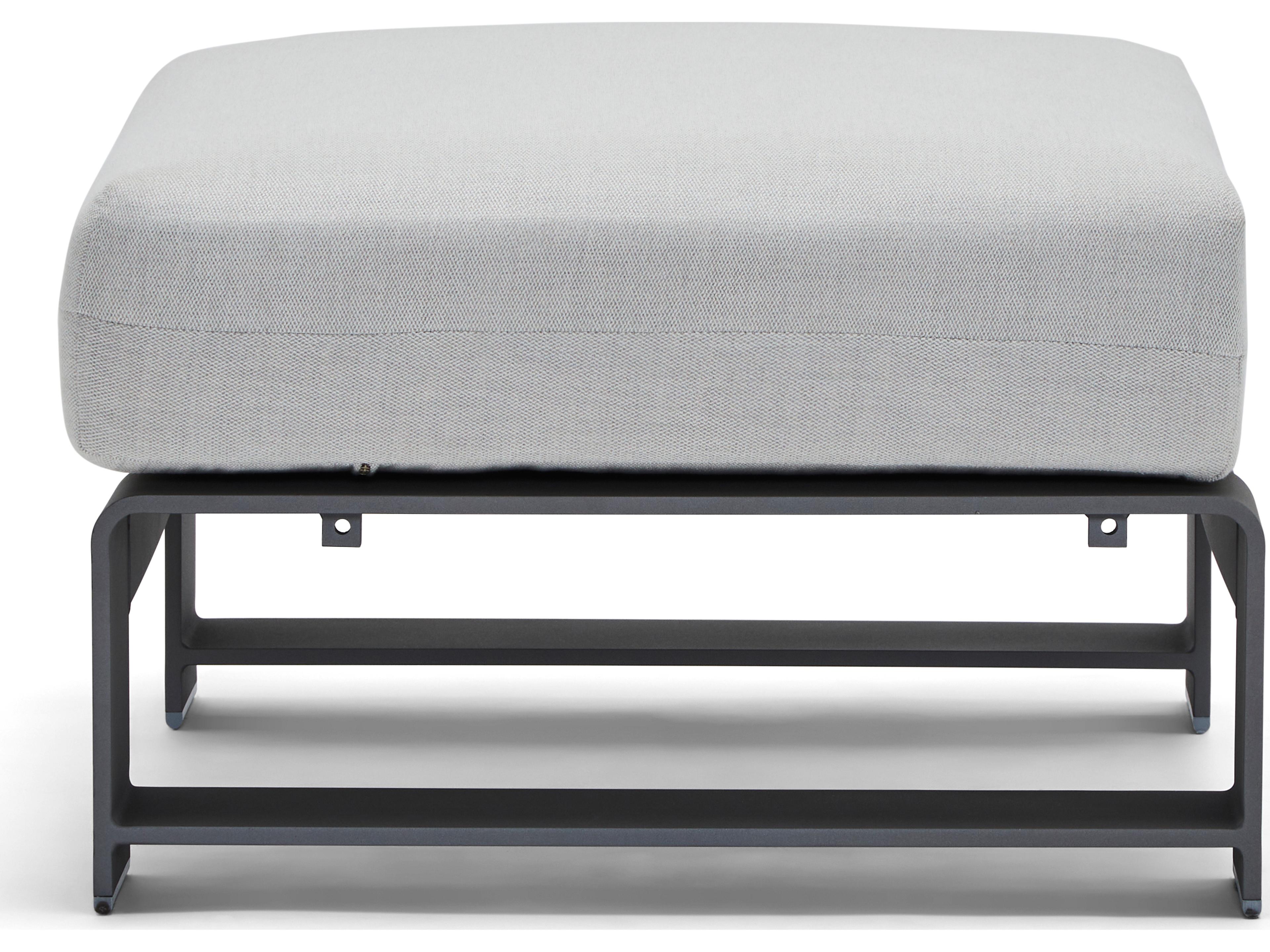 Woodard Gather Aluminum Outdoor Patio Ottoman