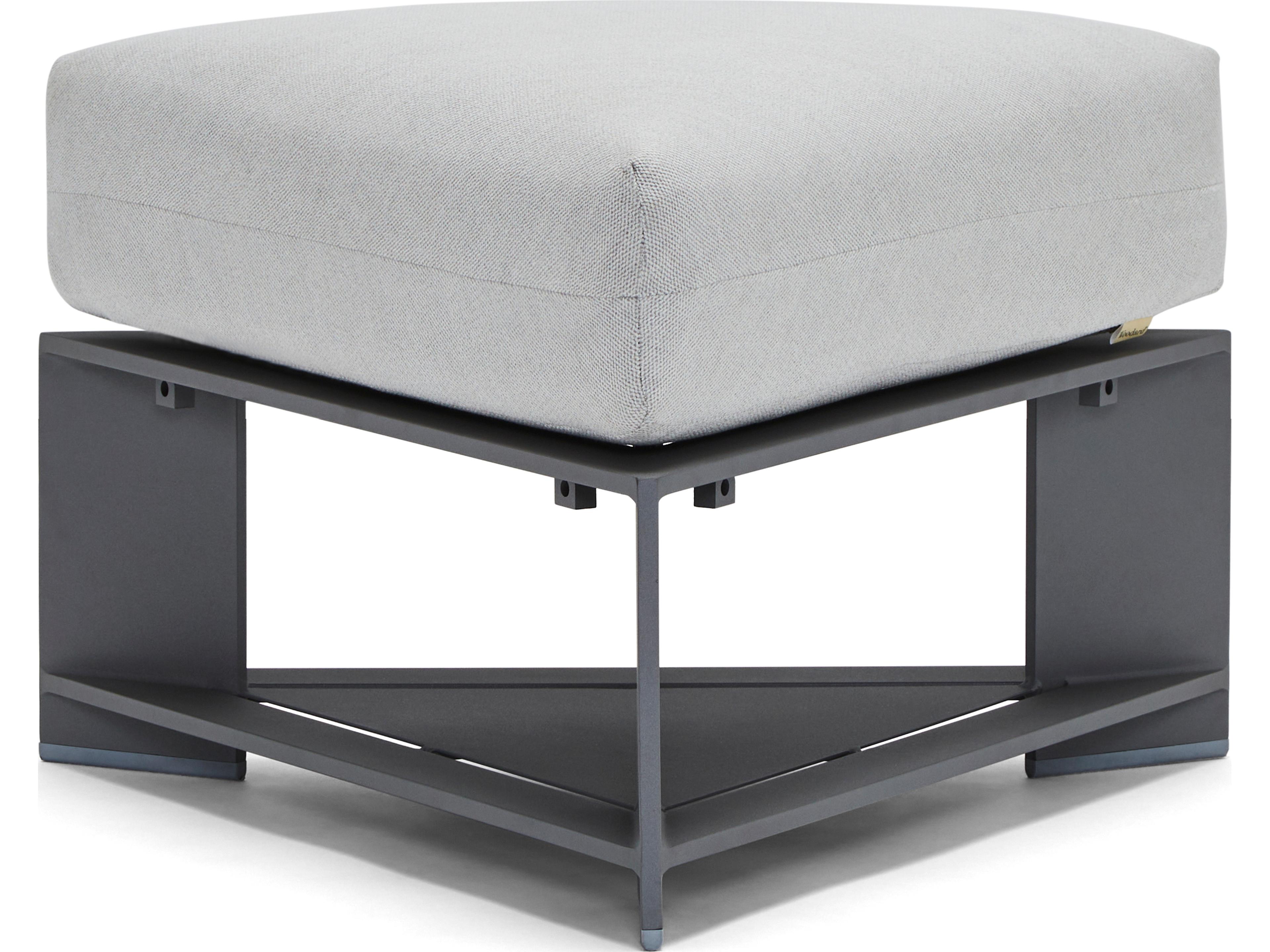 Gather Aluminum Triangle Patio Ottoman