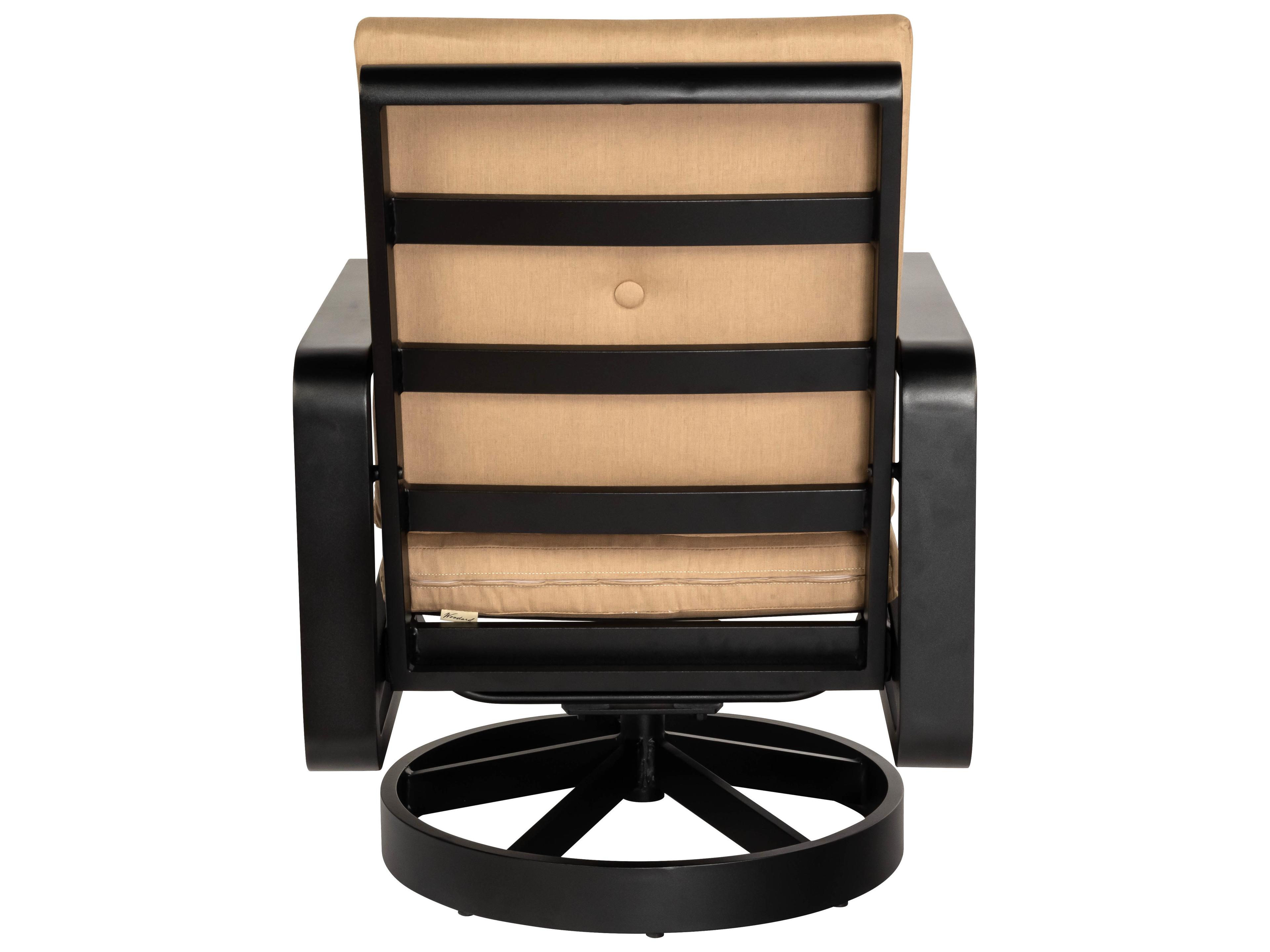 Woodard Vale Cushion Aluminum Swivel Rocker Outdoor Dining Arm Chair