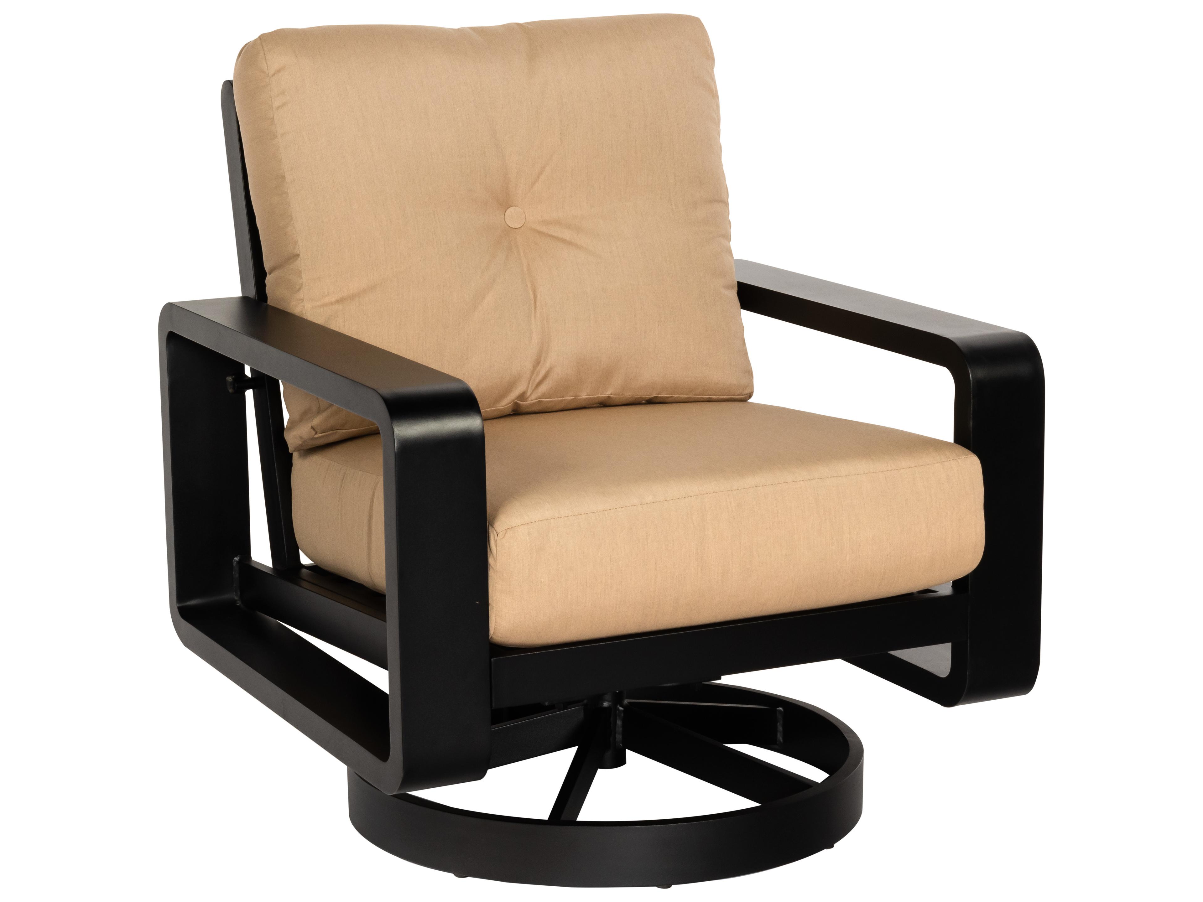 Woodard Vale Cushion Aluminum Swivel Outdoor Lounge Chair