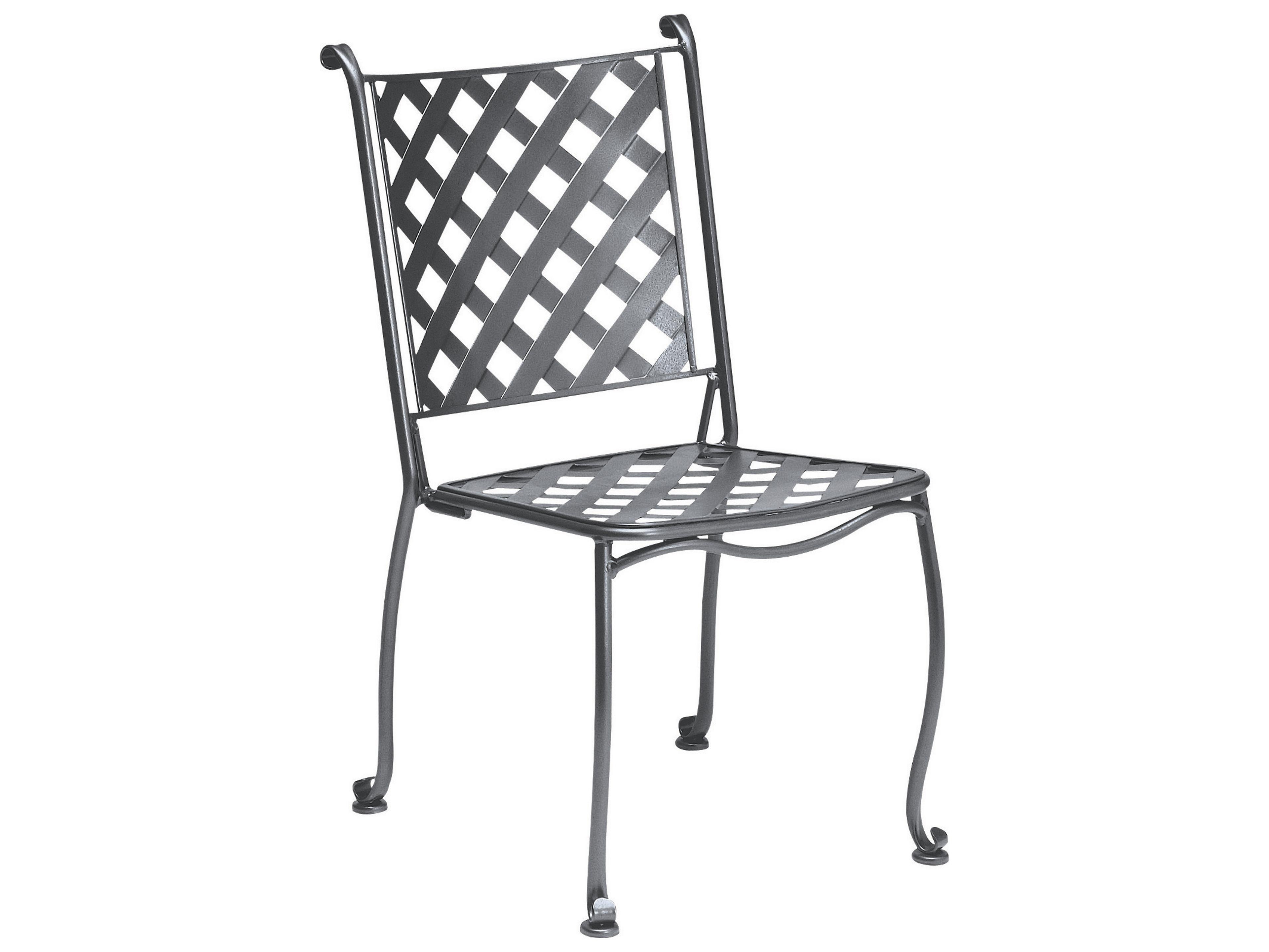 Maddox Wrought Iron Stackable Bistro Side Chair