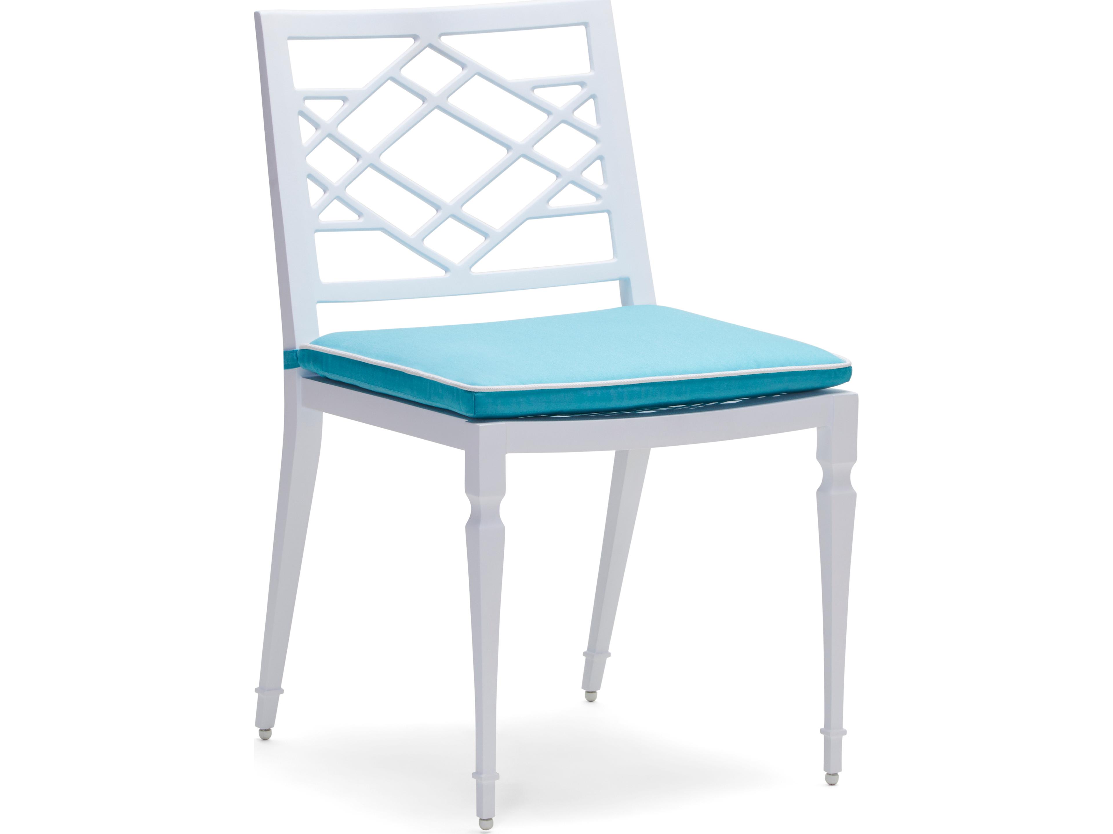 Alexa Hampton Tuoro Aluminum Patio Dining Side Chair with Optional Seat Cushions
