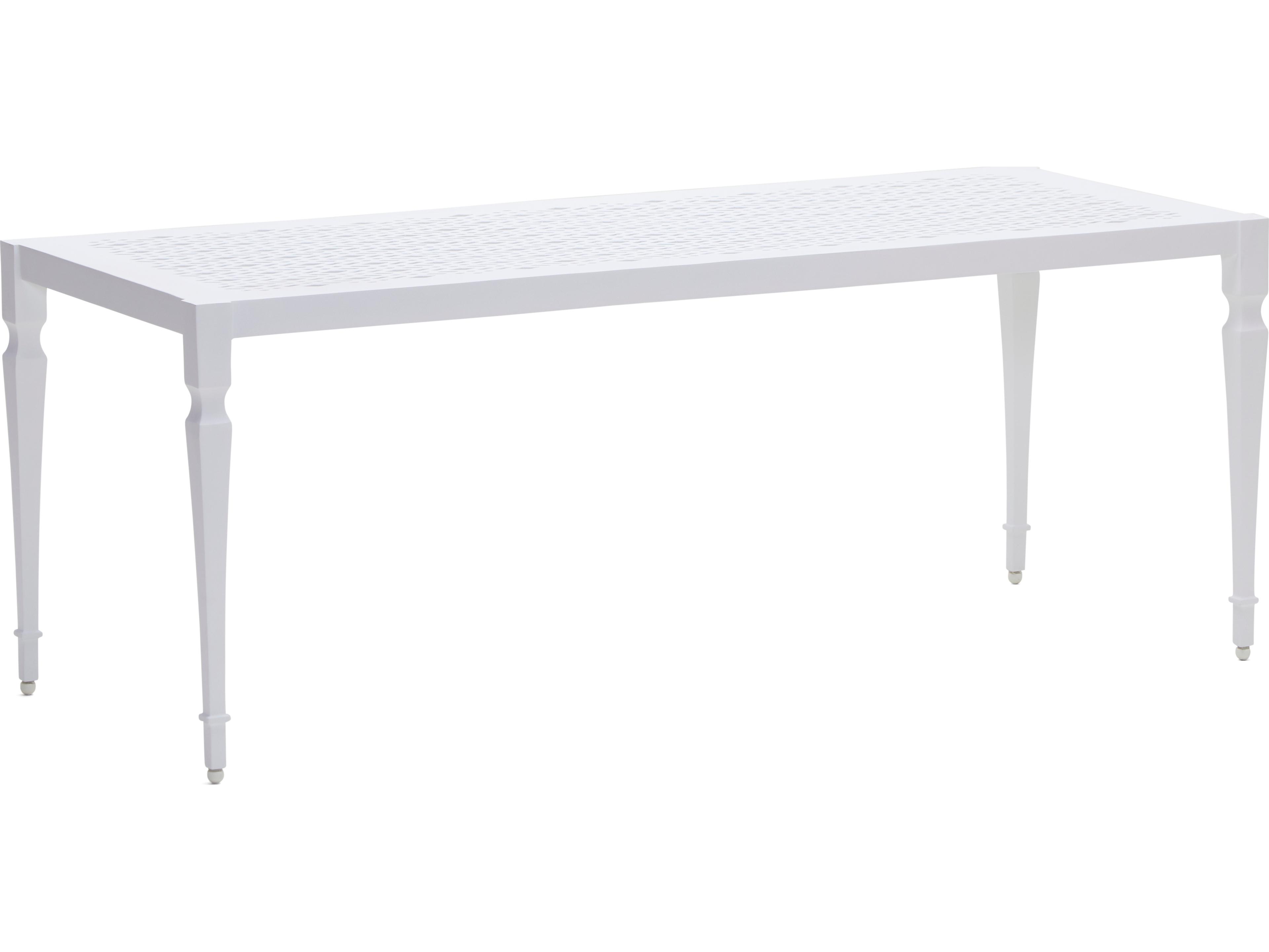 Alexa Hampton Tuoro Aluminum Outdoor Patio Bench without Back