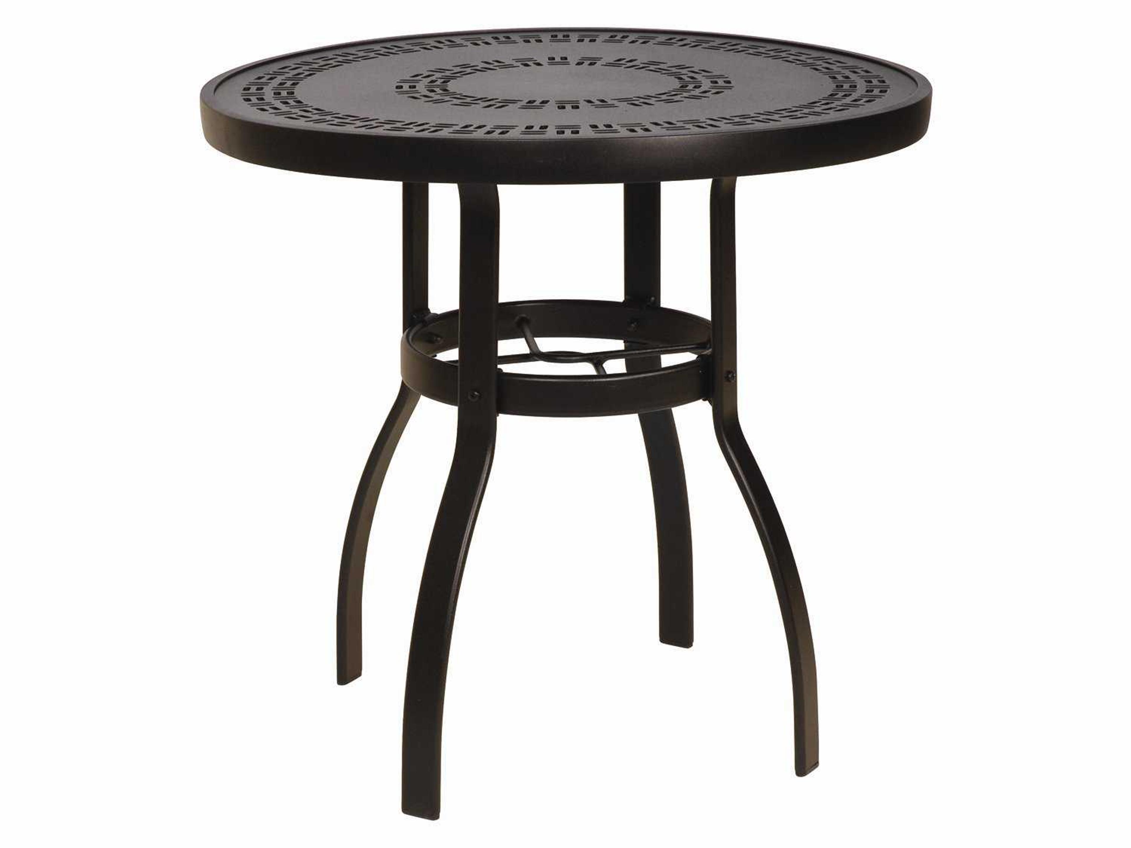 Deluxe Aluminum Round Trellis Top Patio Dining Table