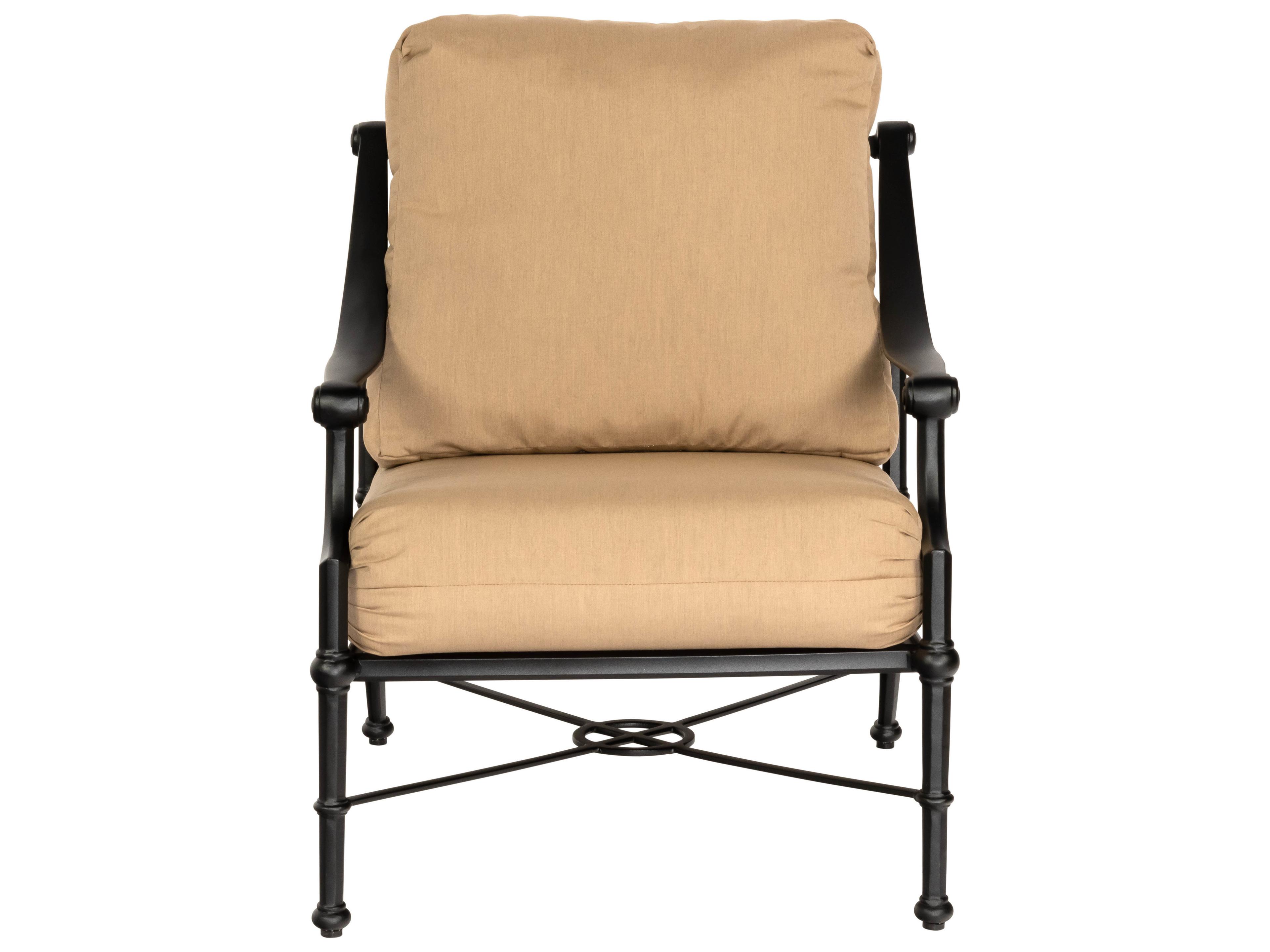 Woodard Delphi Cushion Cast Aluminum Outdoor Patio Lounge Chair