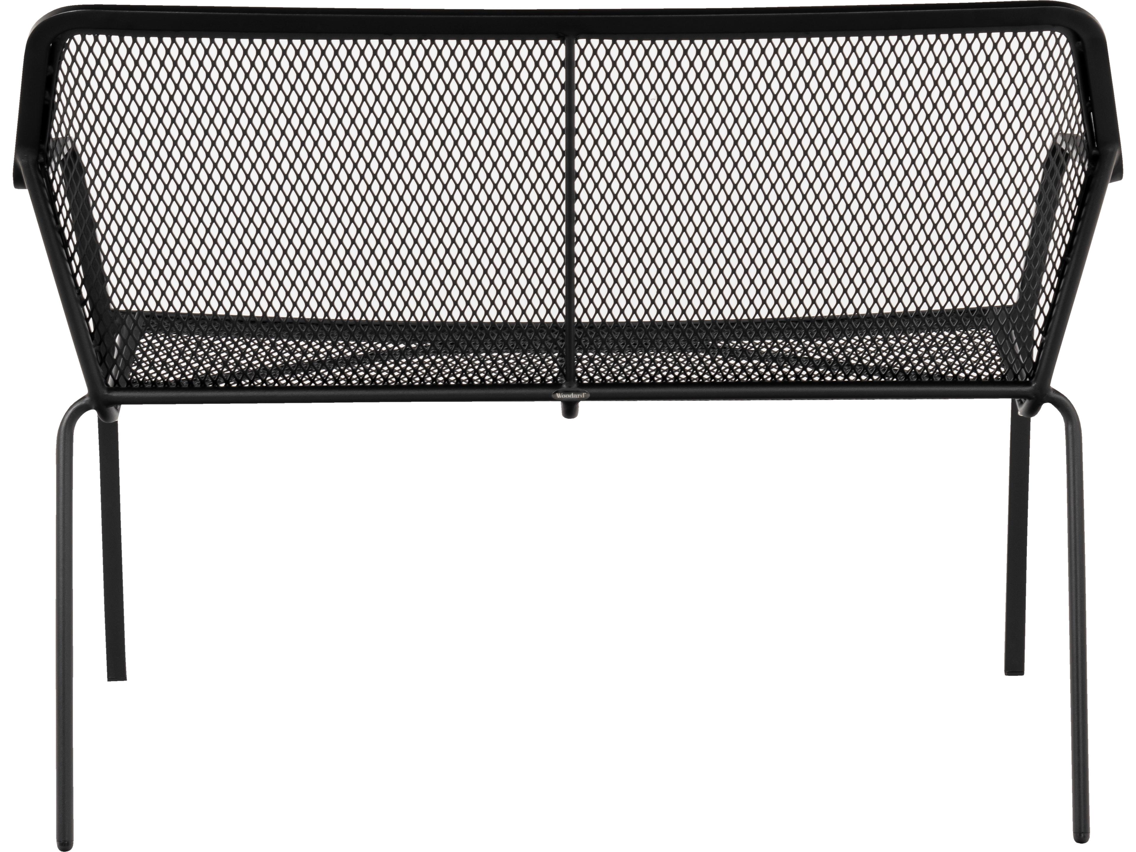 Woodard Delmar Iron Stackable Patio Bench