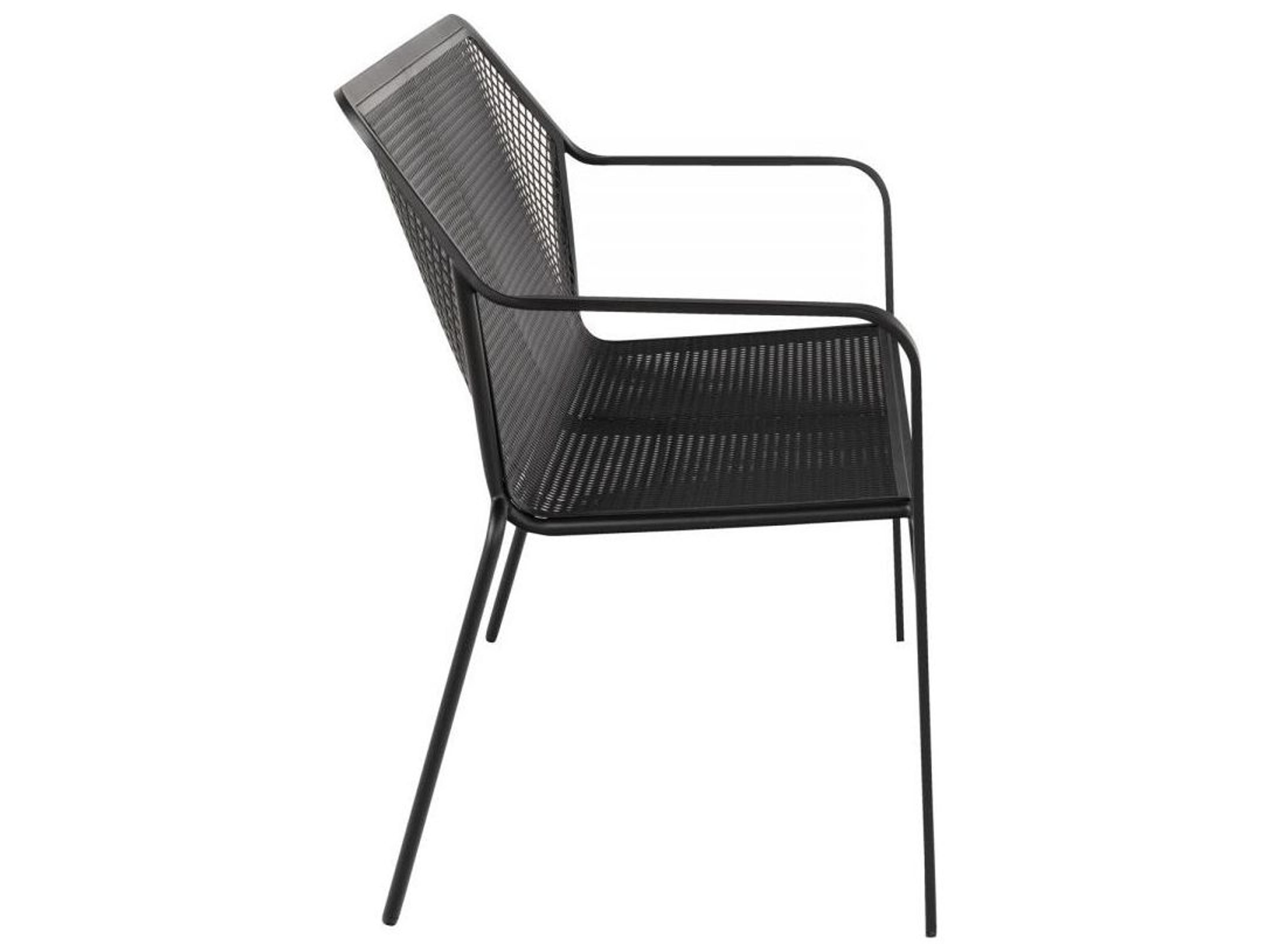 Woodard Delmar Wrought Iron Stackable Outdoor Bench with Optional Seat Cushion