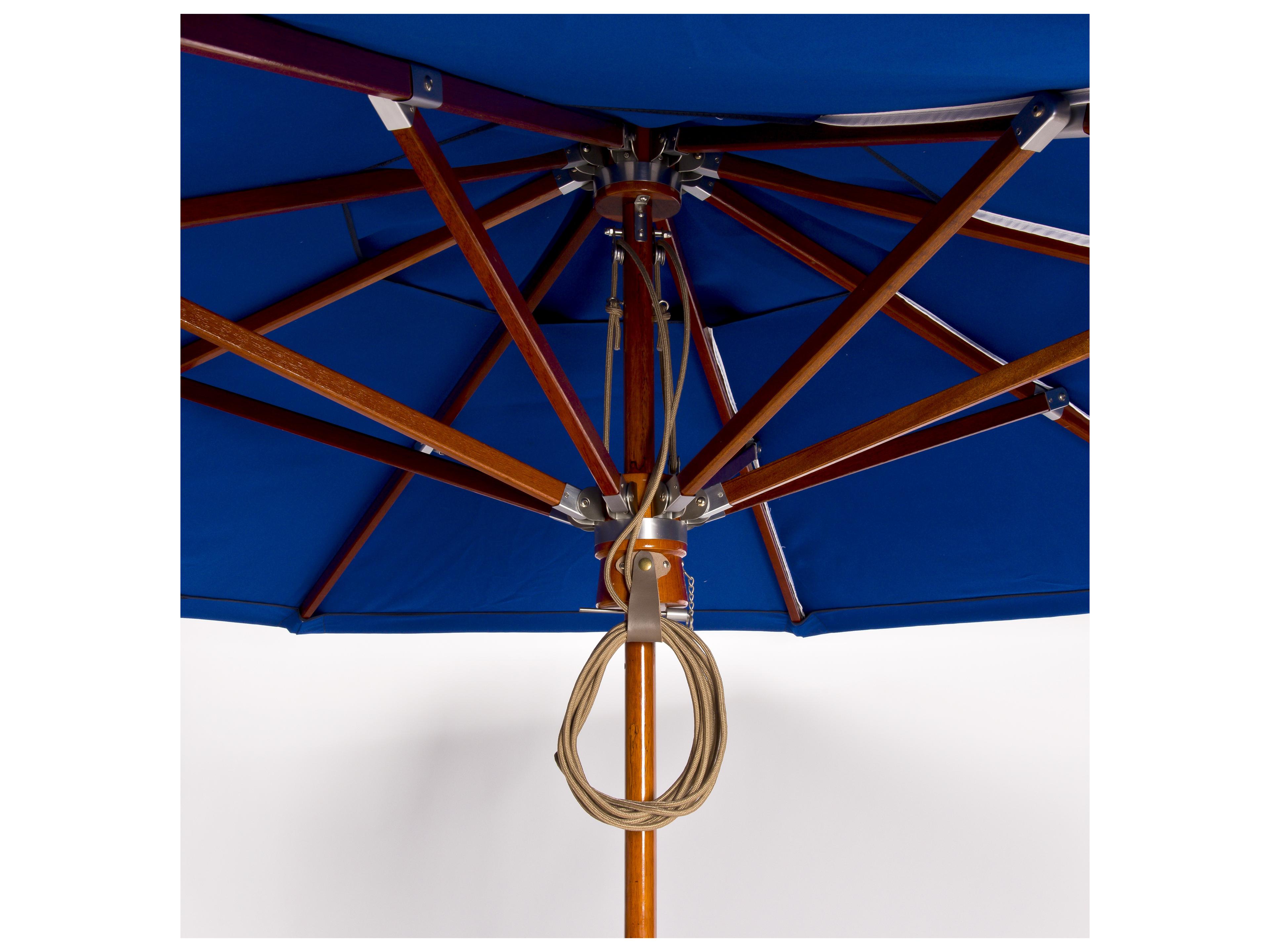 Woodard Teak 9 Foot Octagon Patio Market Umbrella