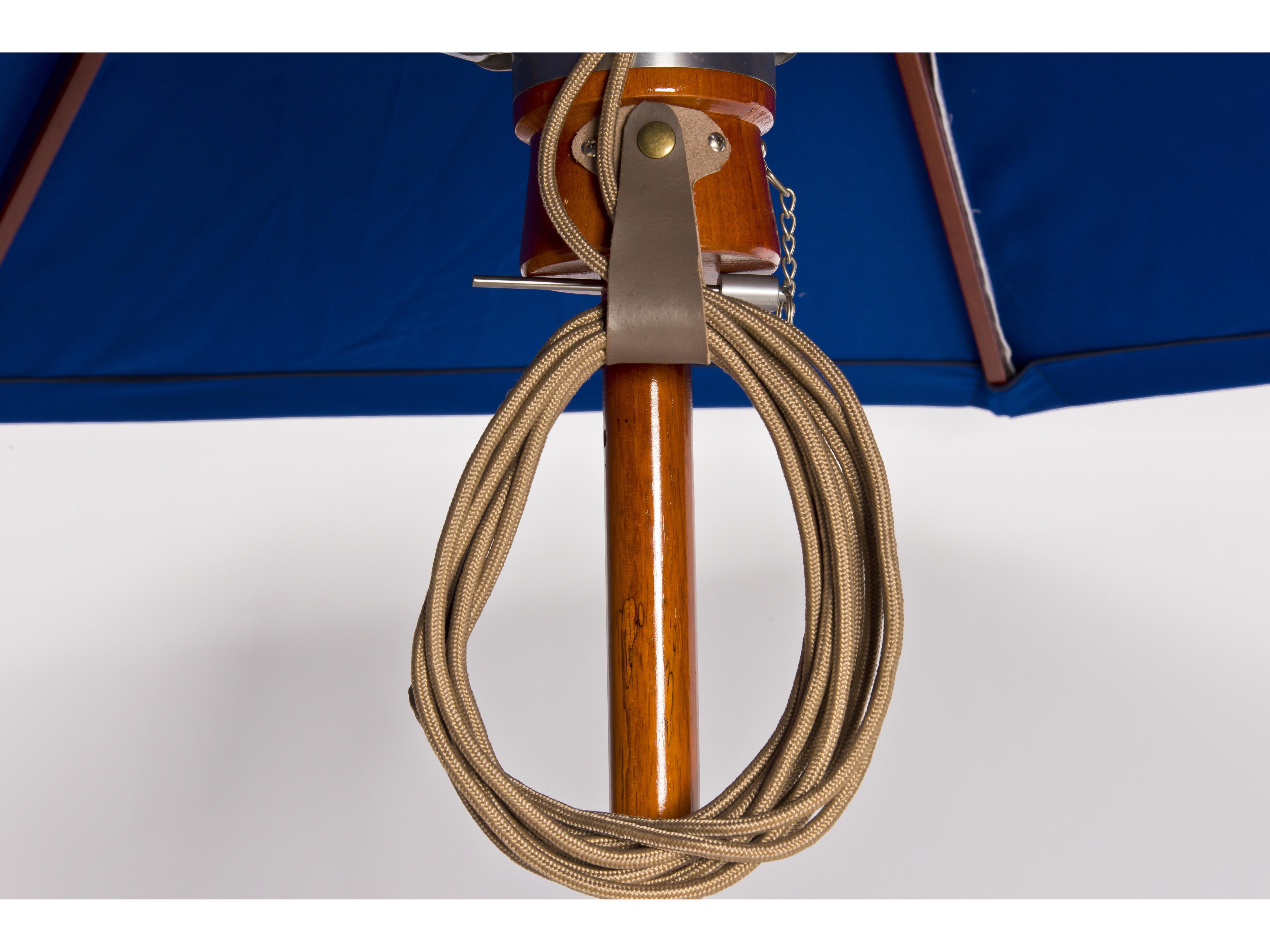 Woodard Teak 9 Foot Octagon Patio Market Umbrella