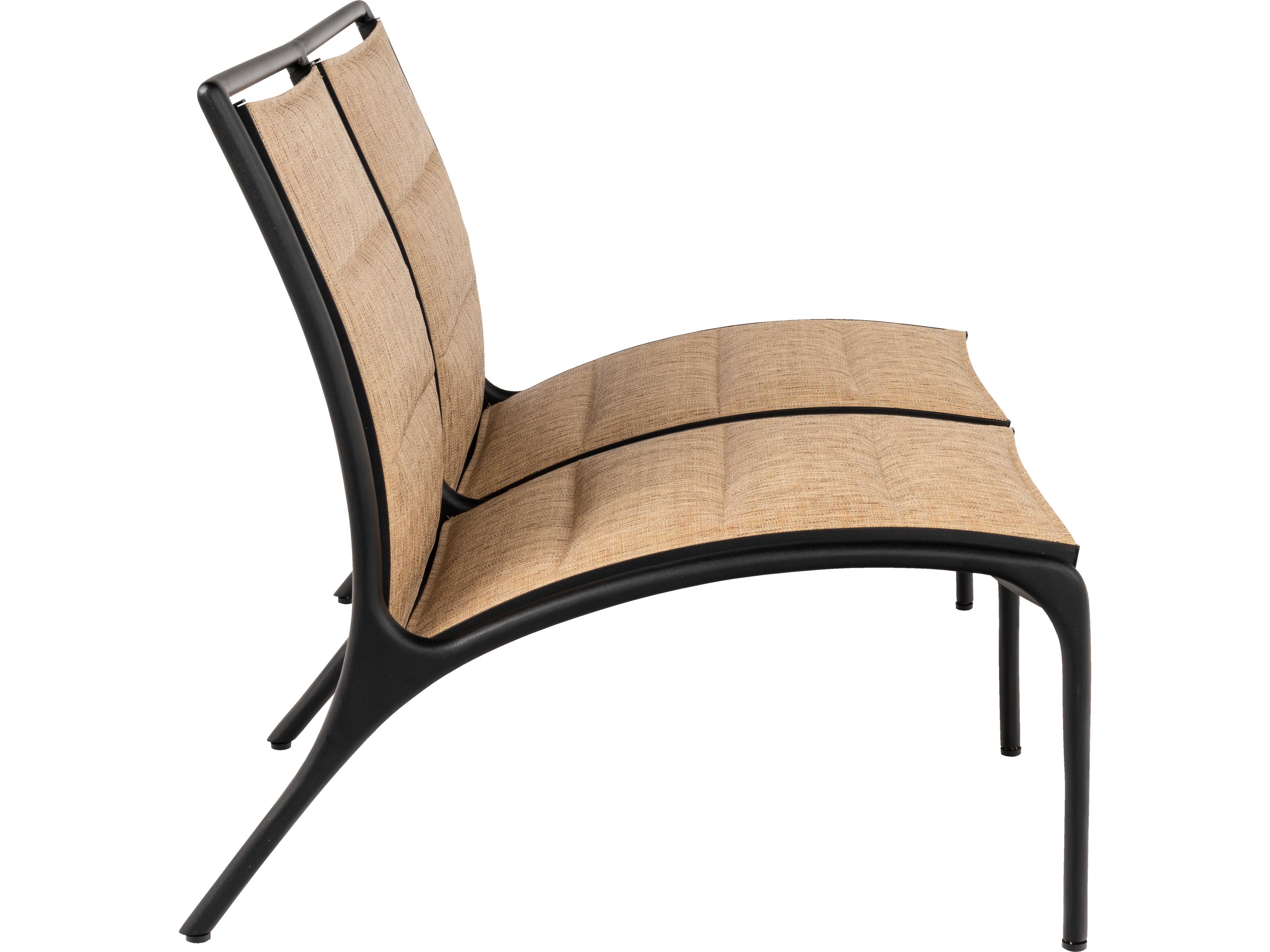 Woodard Orion Padded Sling Aluminum Modular Patio Loveseat