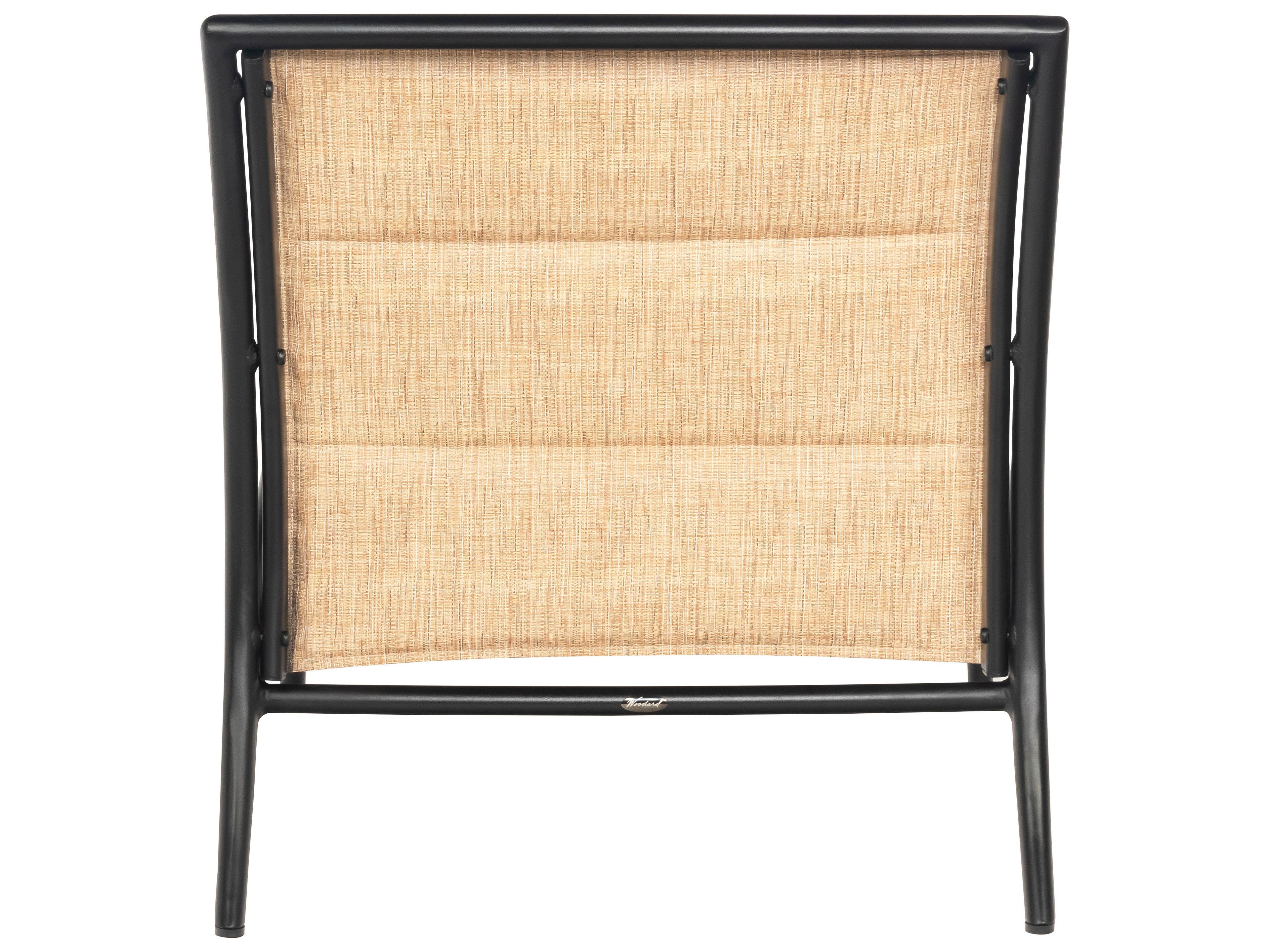 Woodard Orion Padded Sling Aluminum Modular Outdoor Lounge Chair