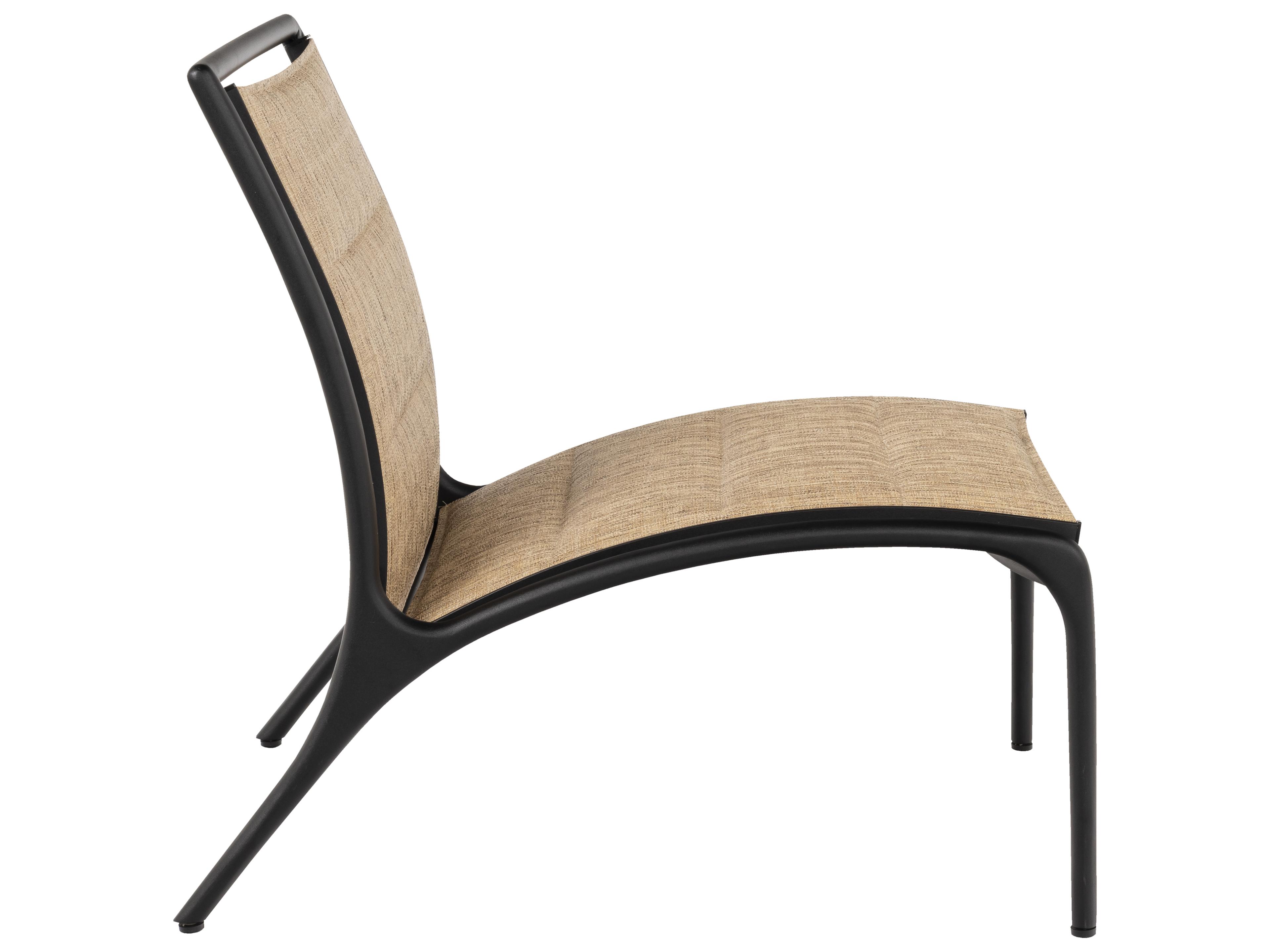 Woodard Orion Padded Sling Aluminum Modular Outdoor Patio Lounge Chair