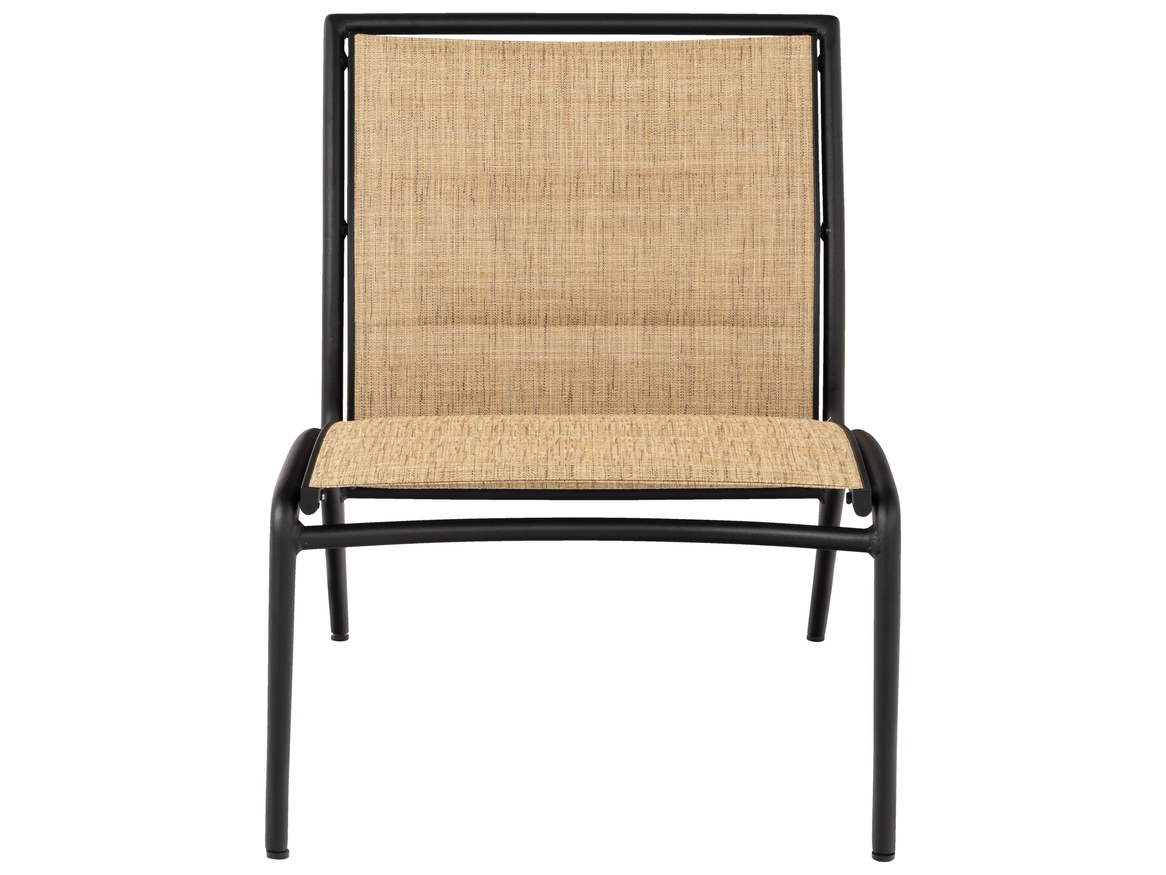 Woodard Orion Padded Sling Aluminum Modular Outdoor Patio Lounge Chair