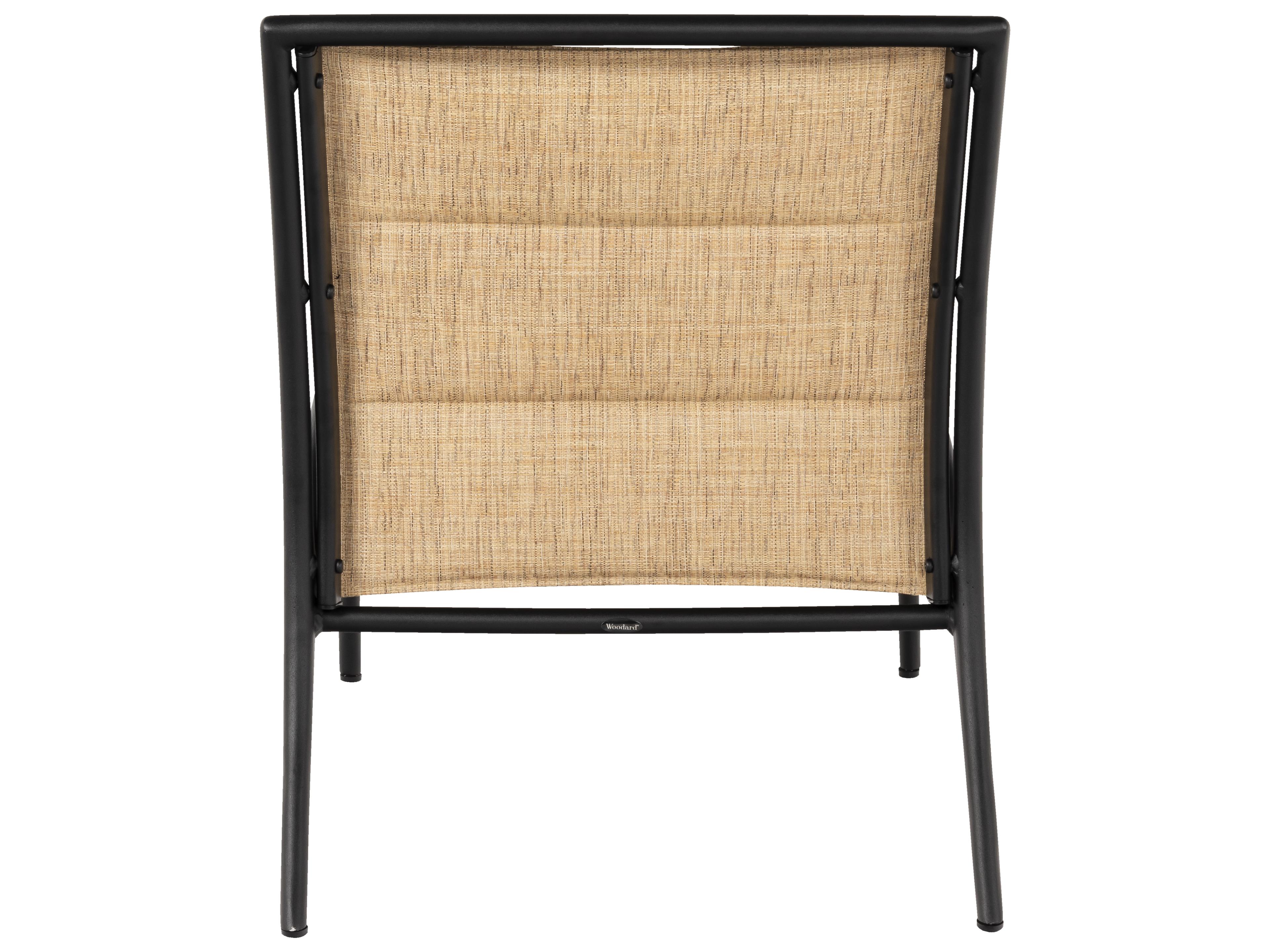 Woodard Orion Padded Sling Aluminum Modular Outdoor Patio Lounge Chair