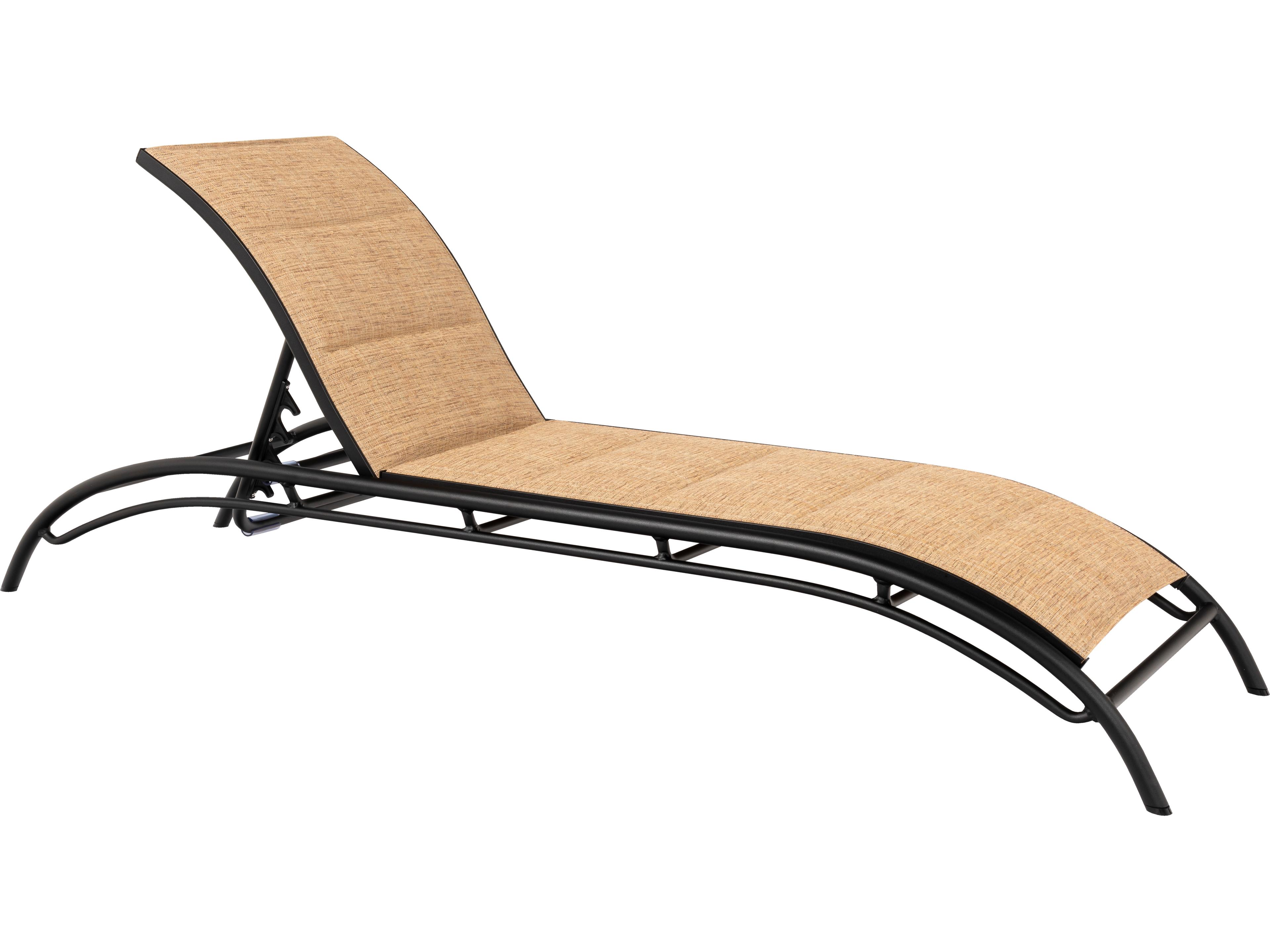 Orion Padded Sling Aluminum Outdoor Patio Chaise Lounge