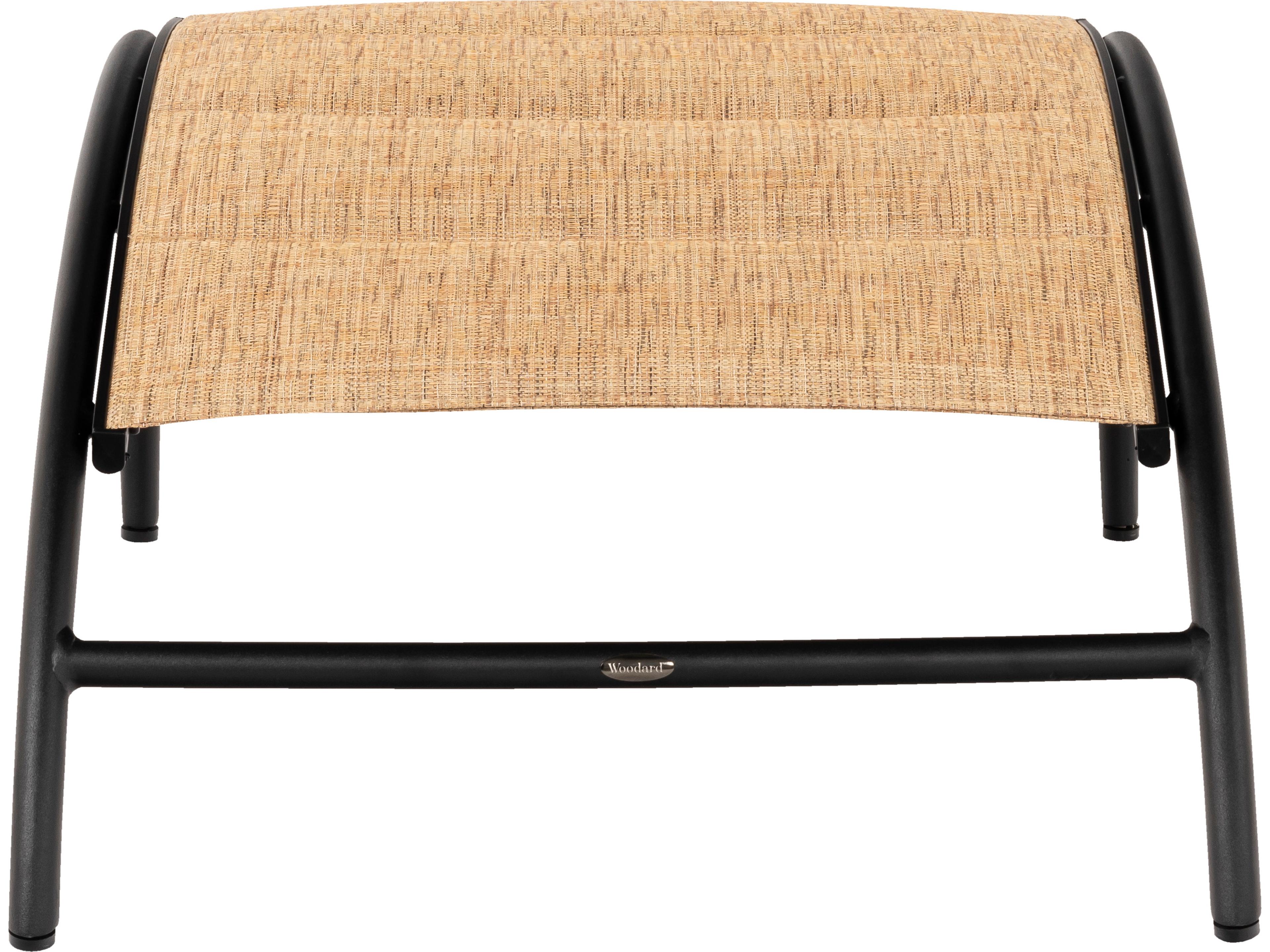 Woodard Orion Padded Sling Aluminum Outdoor Patio Ottoman