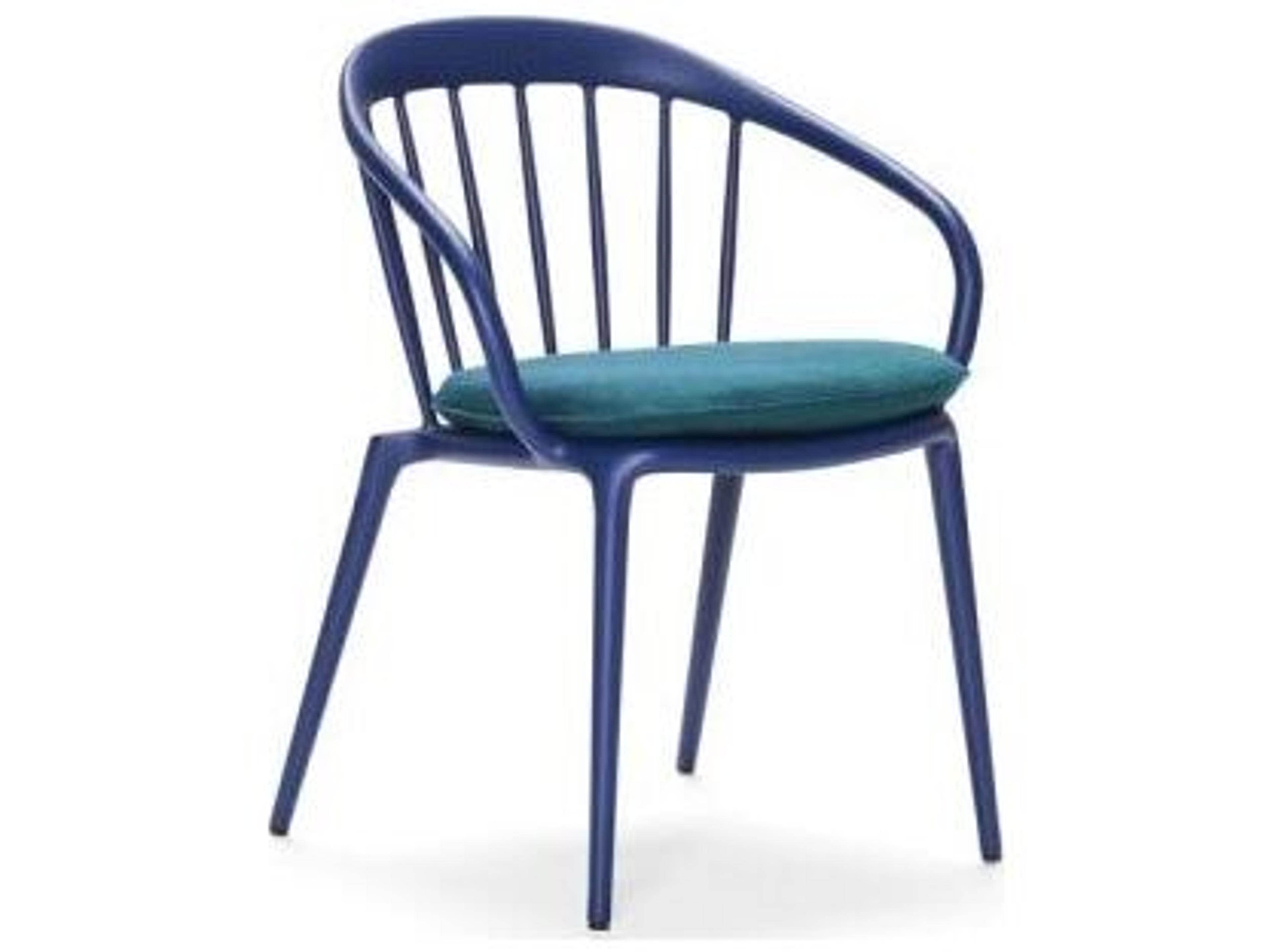 Windsor Cast Aluminum Stackable Patio Dining Arm Chair with Optional Seat Cushion