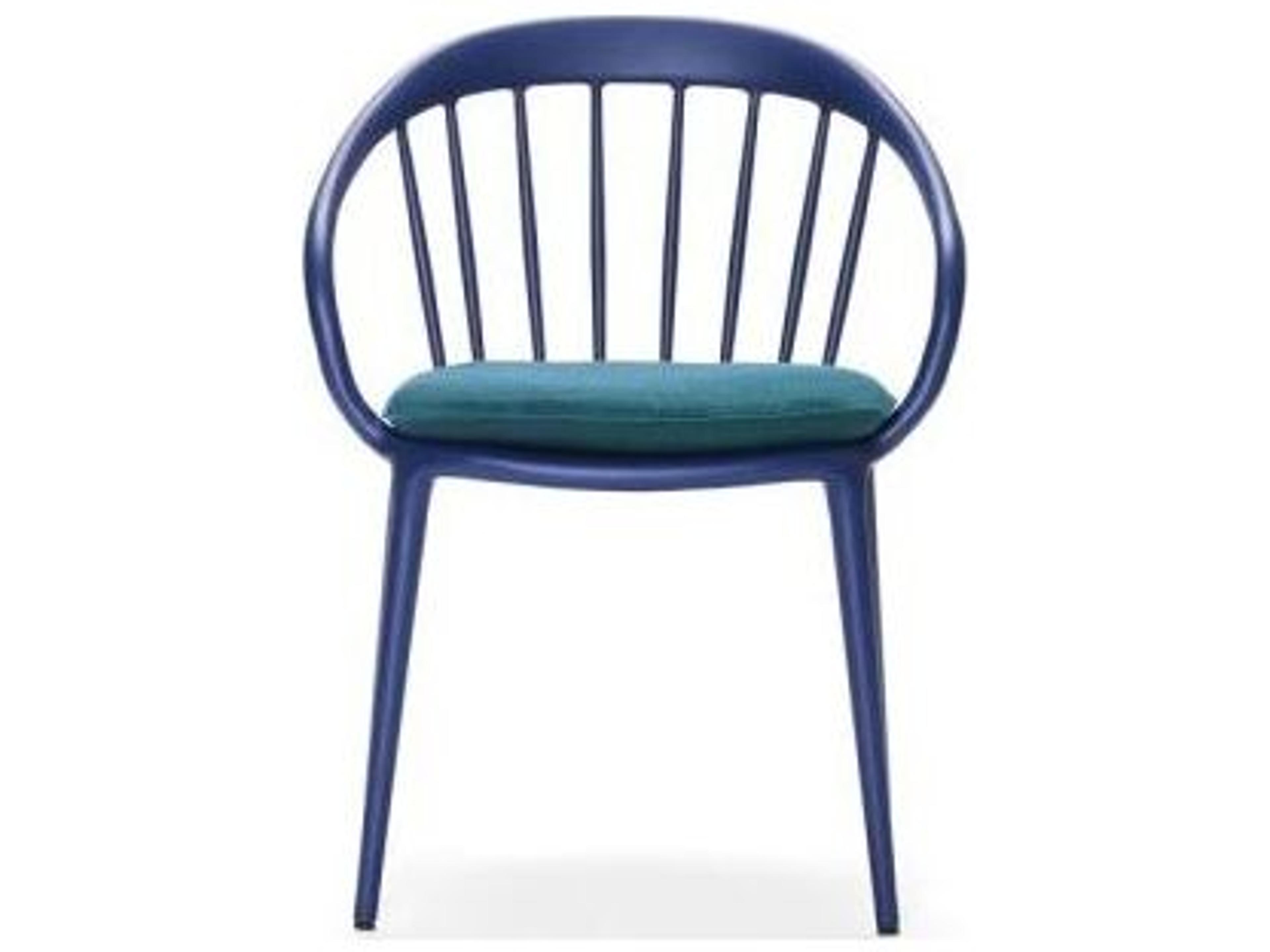 Woodard Windsor Cast Aluminum Stackable Patio Dining Arm Chair with Optional Seat Cushion