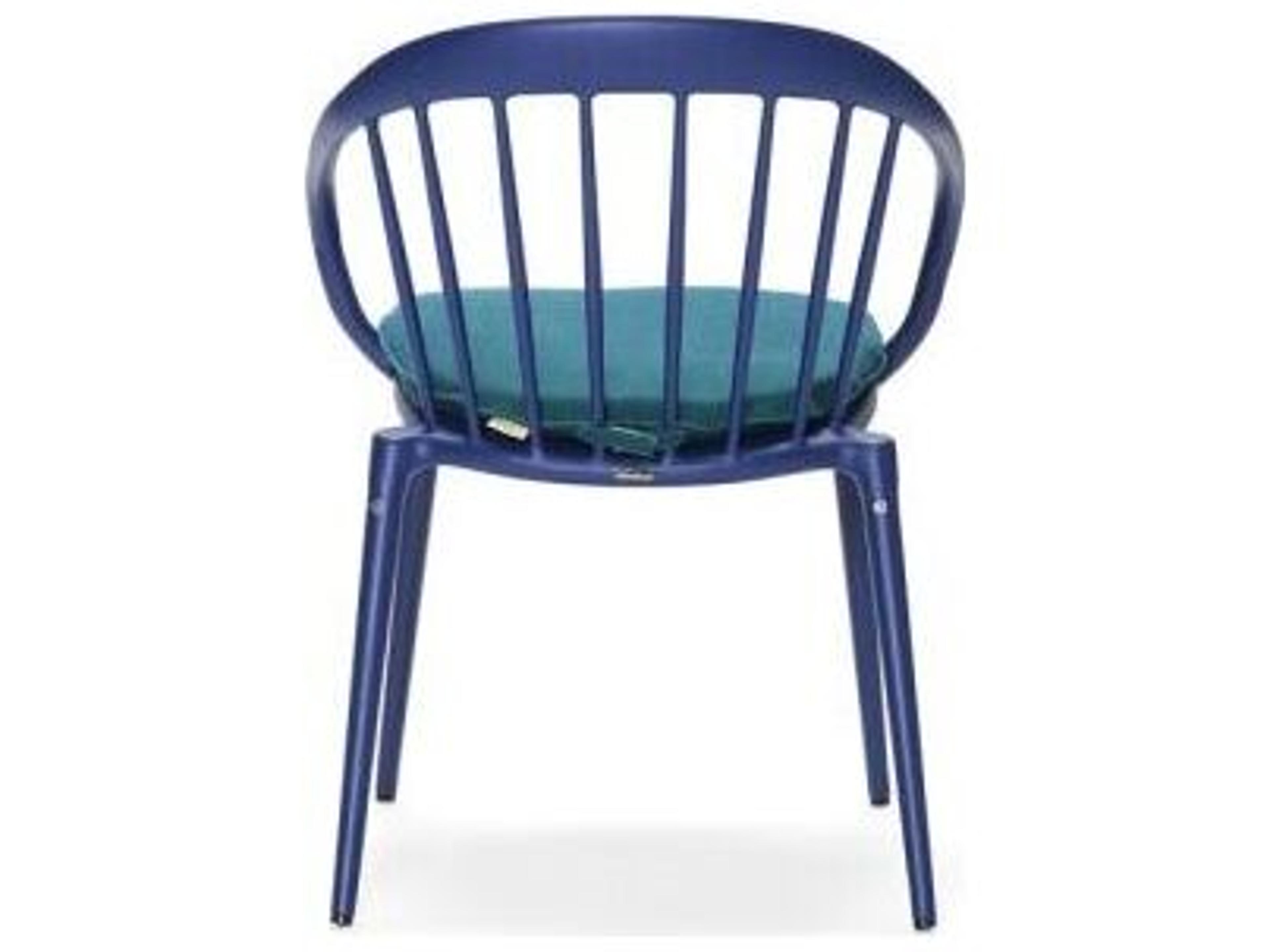 Woodard Windsor Cast Aluminum Stackable Patio Dining Arm Chair with Optional Seat Cushion