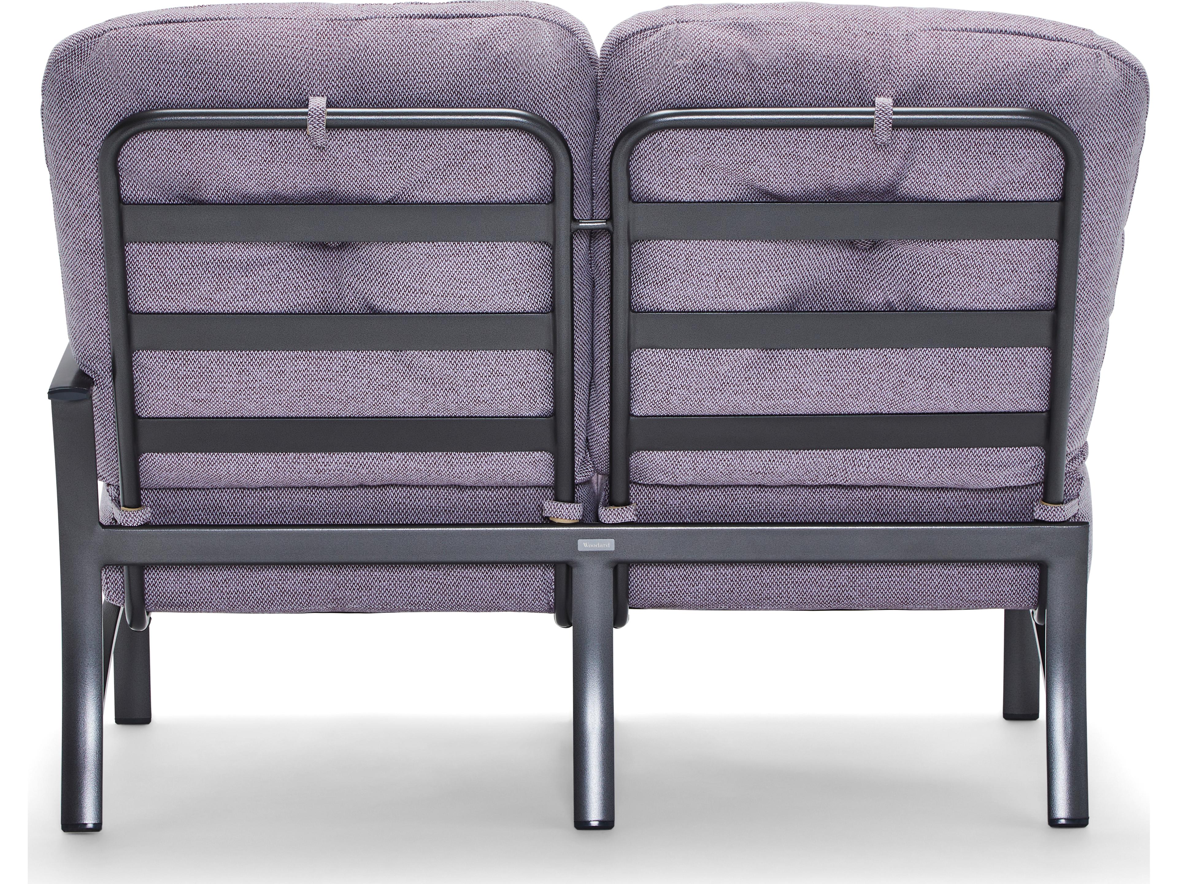 Woodard Fremont Cushion Aluminum Sectional Right Arm Outdoor Patio Loveseat