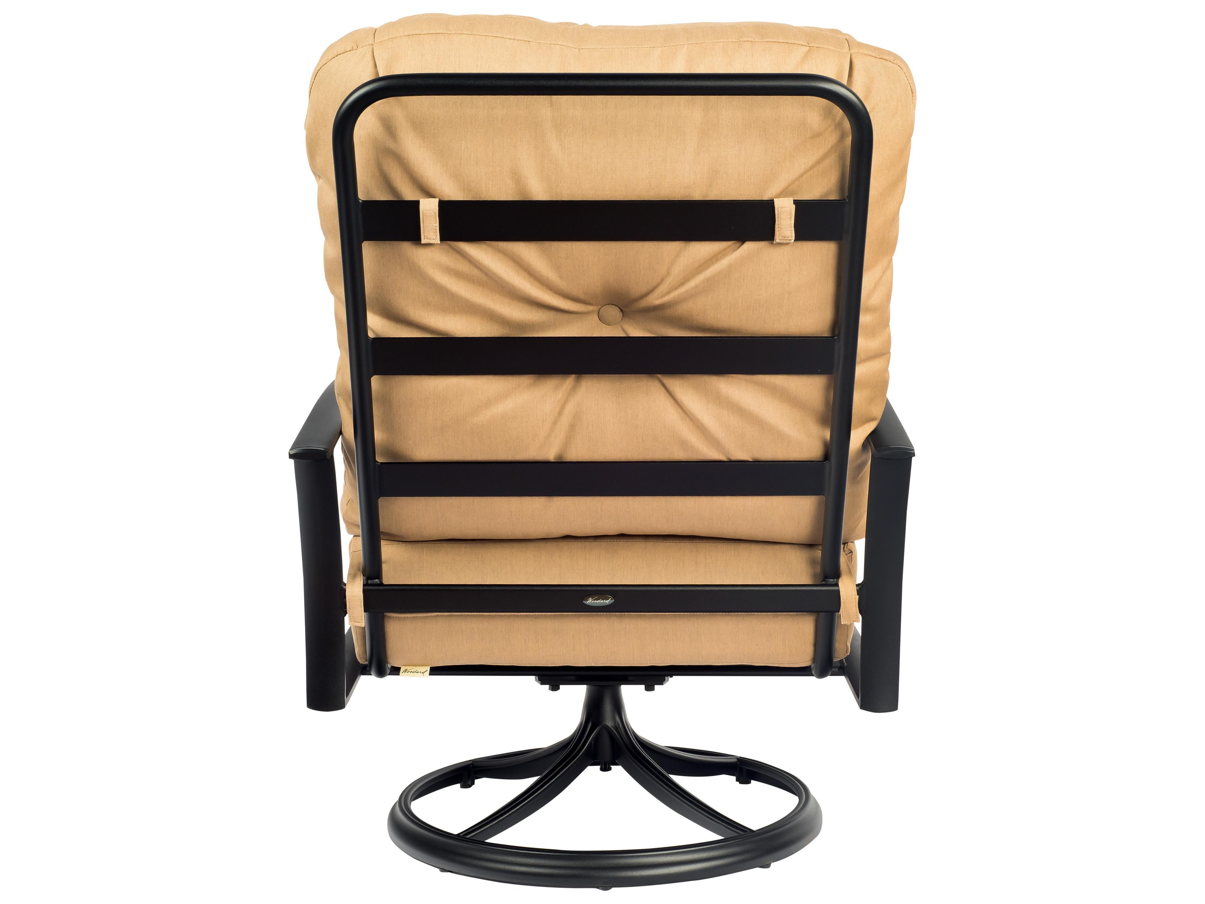Woodard Fremont Cushion Aluminum Big Man's Swivel Rocker Outdoor Lounge Chair