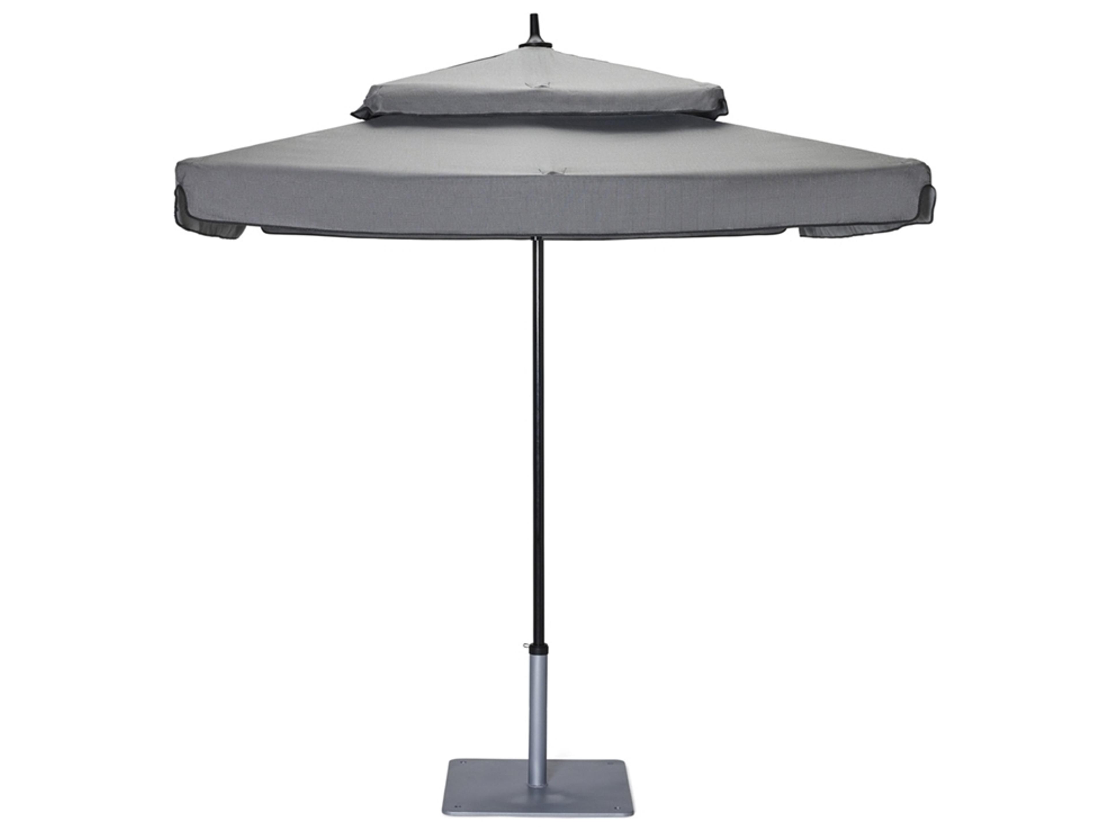 Canopi Aluminum 9 Foot Octagonal Duplici Marine Pulley Double Tier Outdoor Patio Umbrella