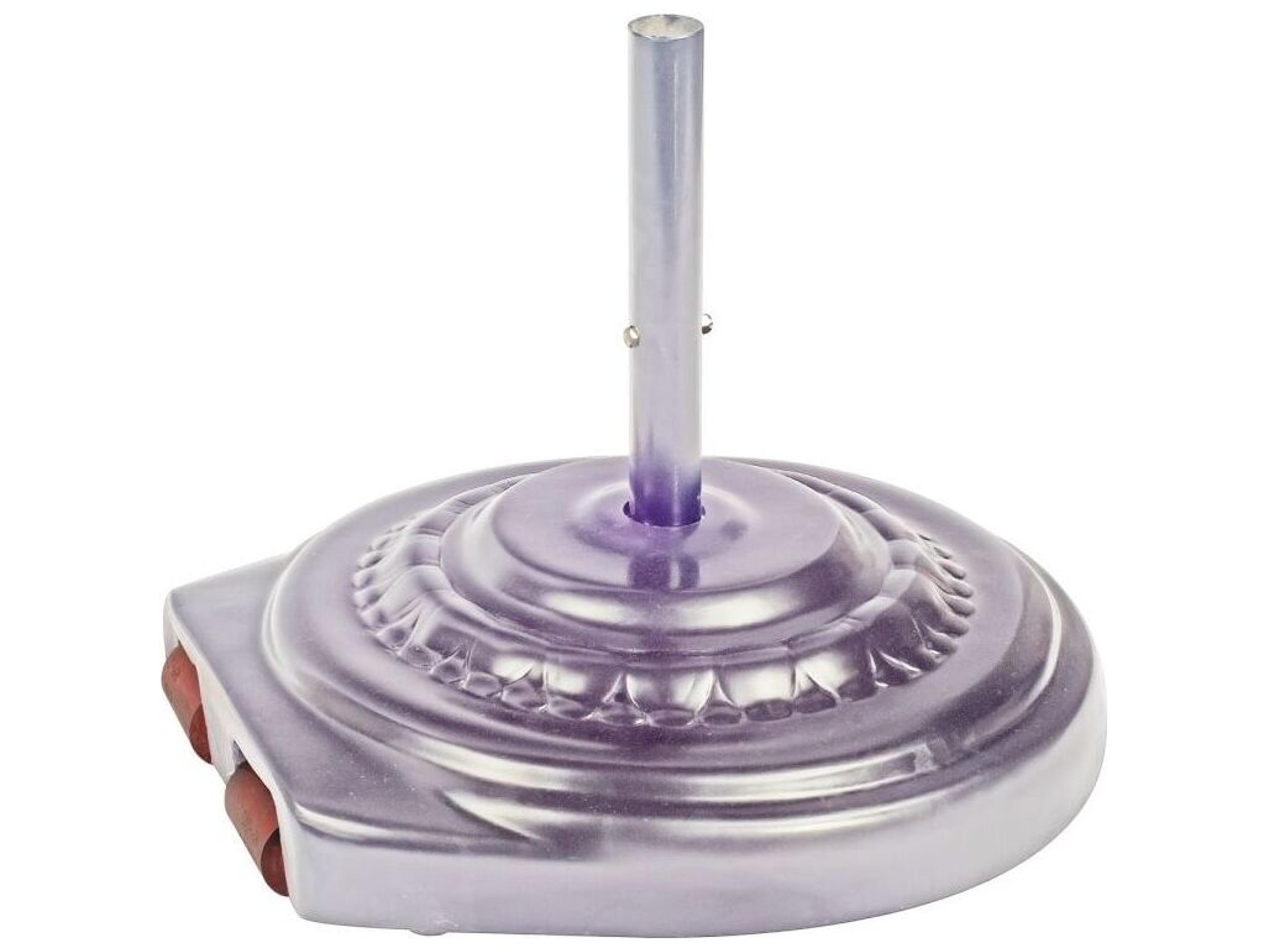 Canopi Aluminum 110 Pound Free Standing Base with Wheels in Silver