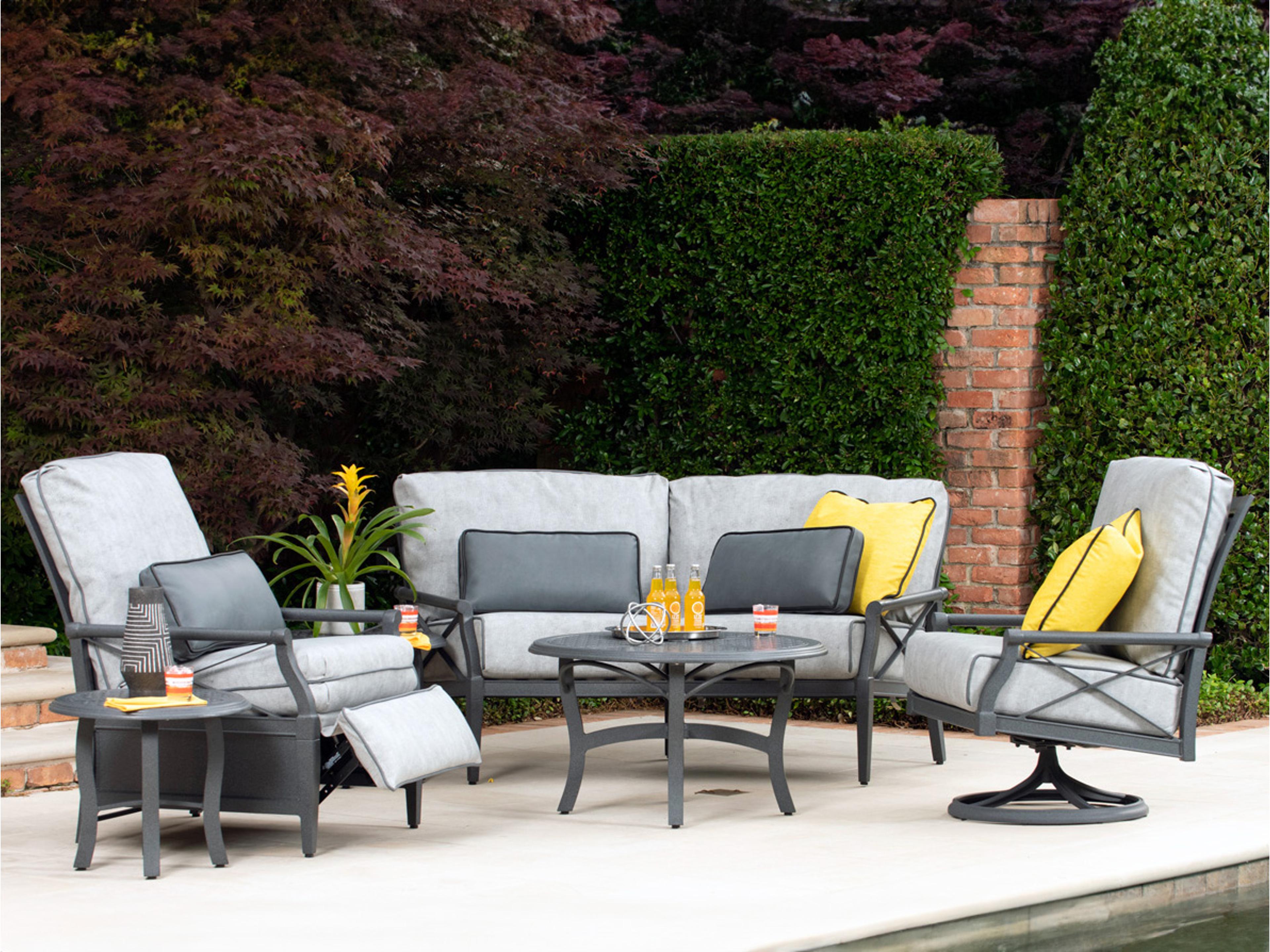 Andover Cushion Aluminum Outdoor Lounge Set