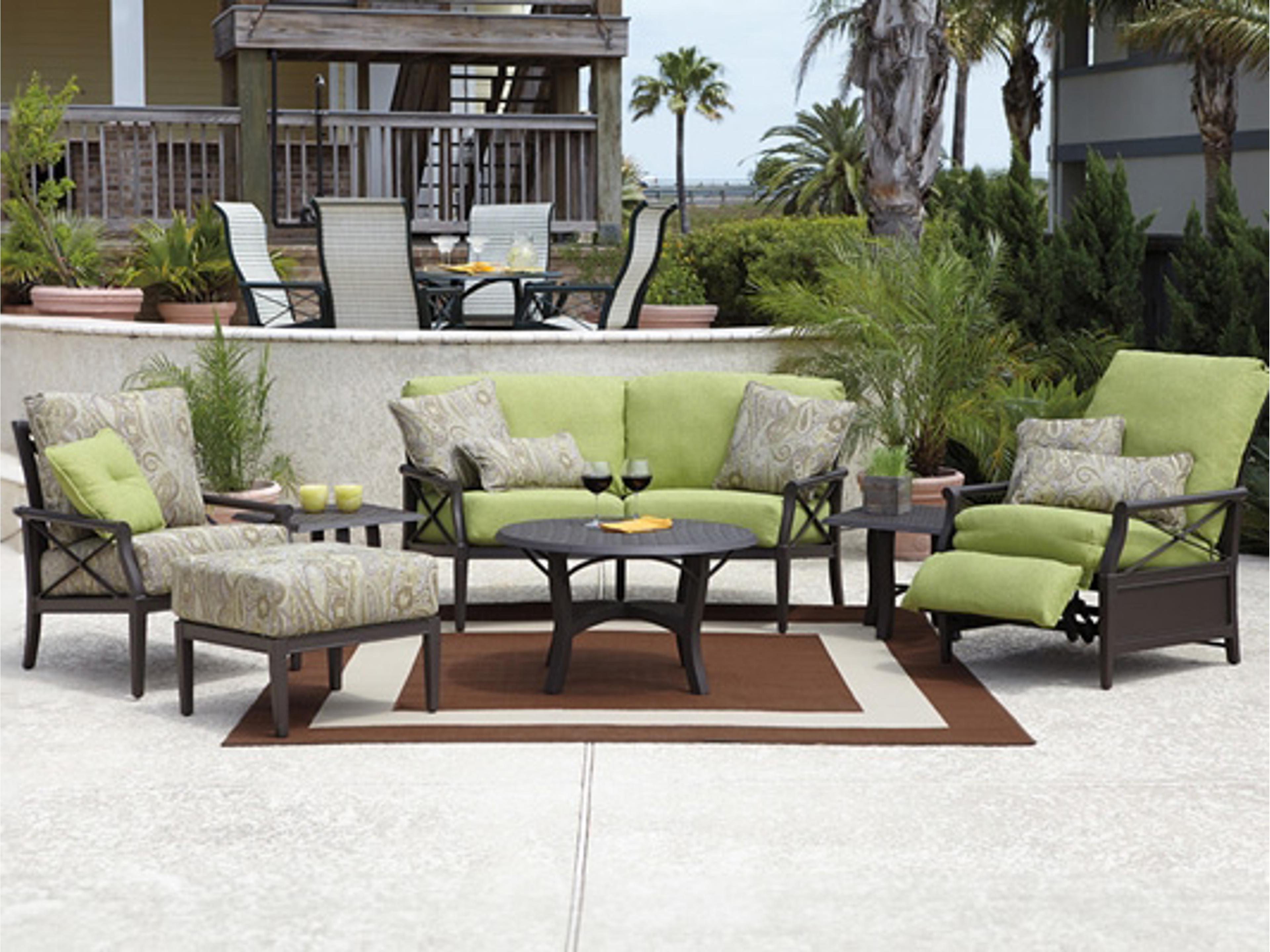 Andover Cushion Aluminum Outdoor Patio Lounge Set