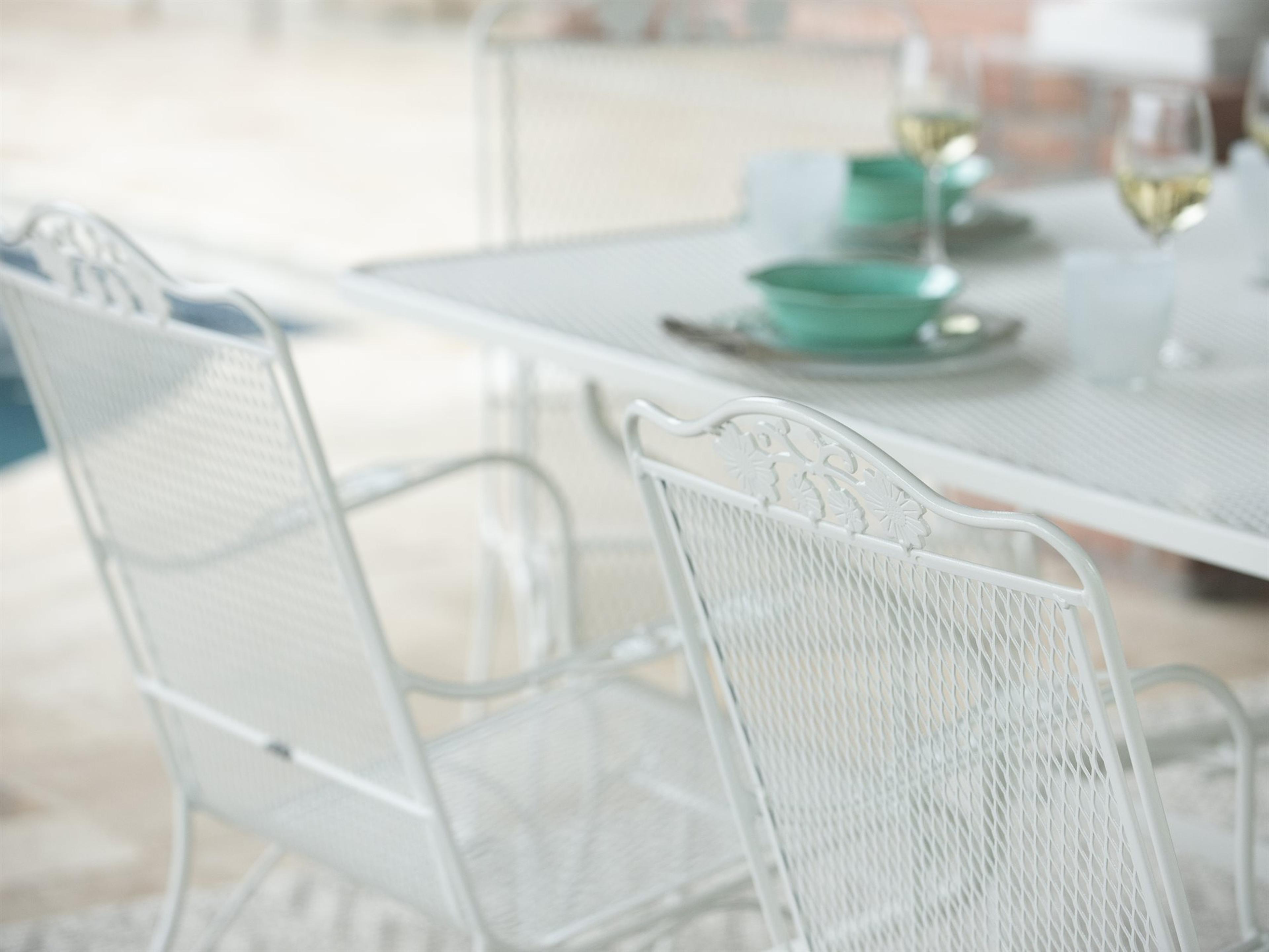 Woodard Briarwood Wrought Iron Outdoor Dining Set