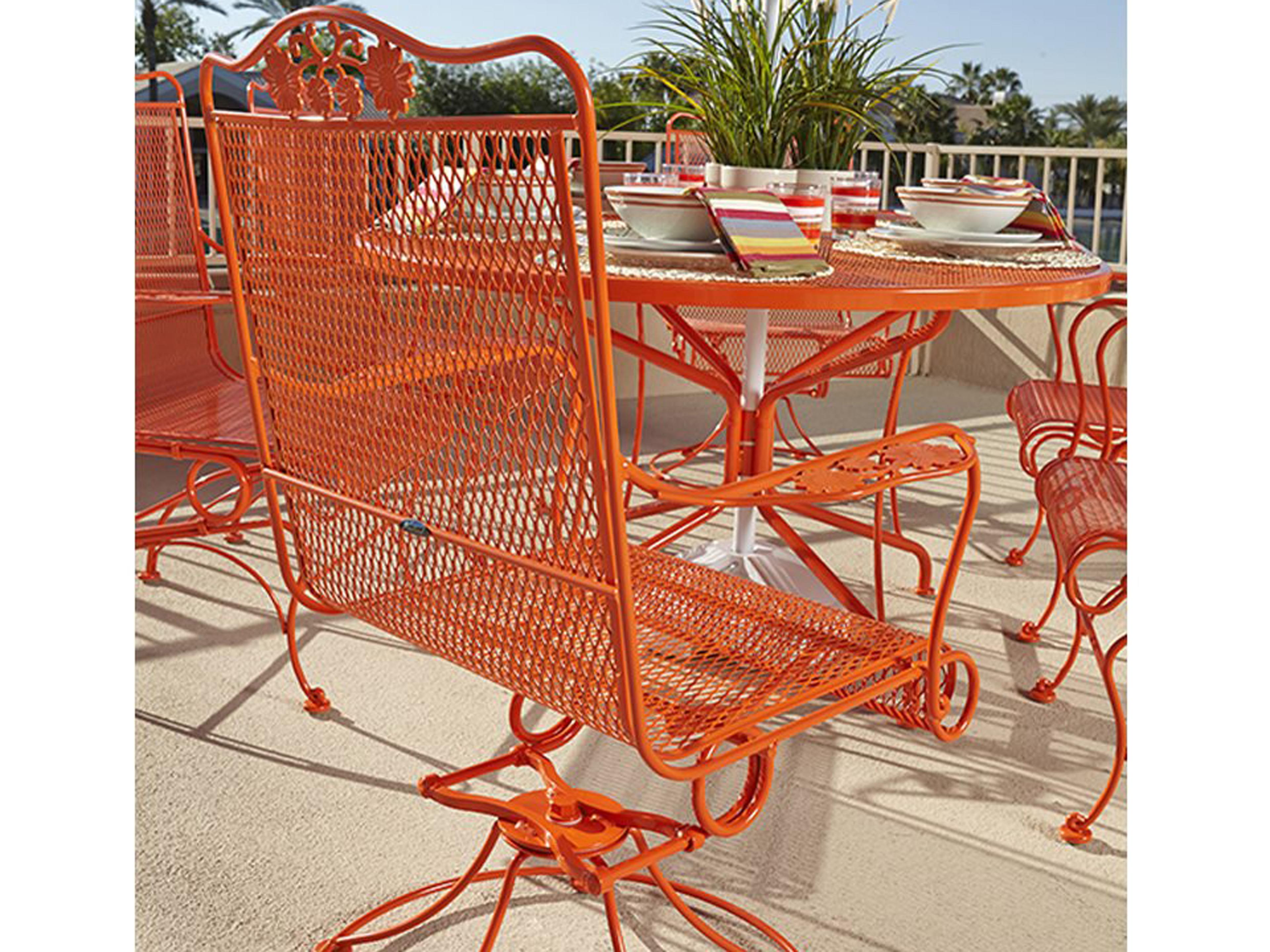 Woodard Briarwood Wrought Iron Outdoor Dining Set