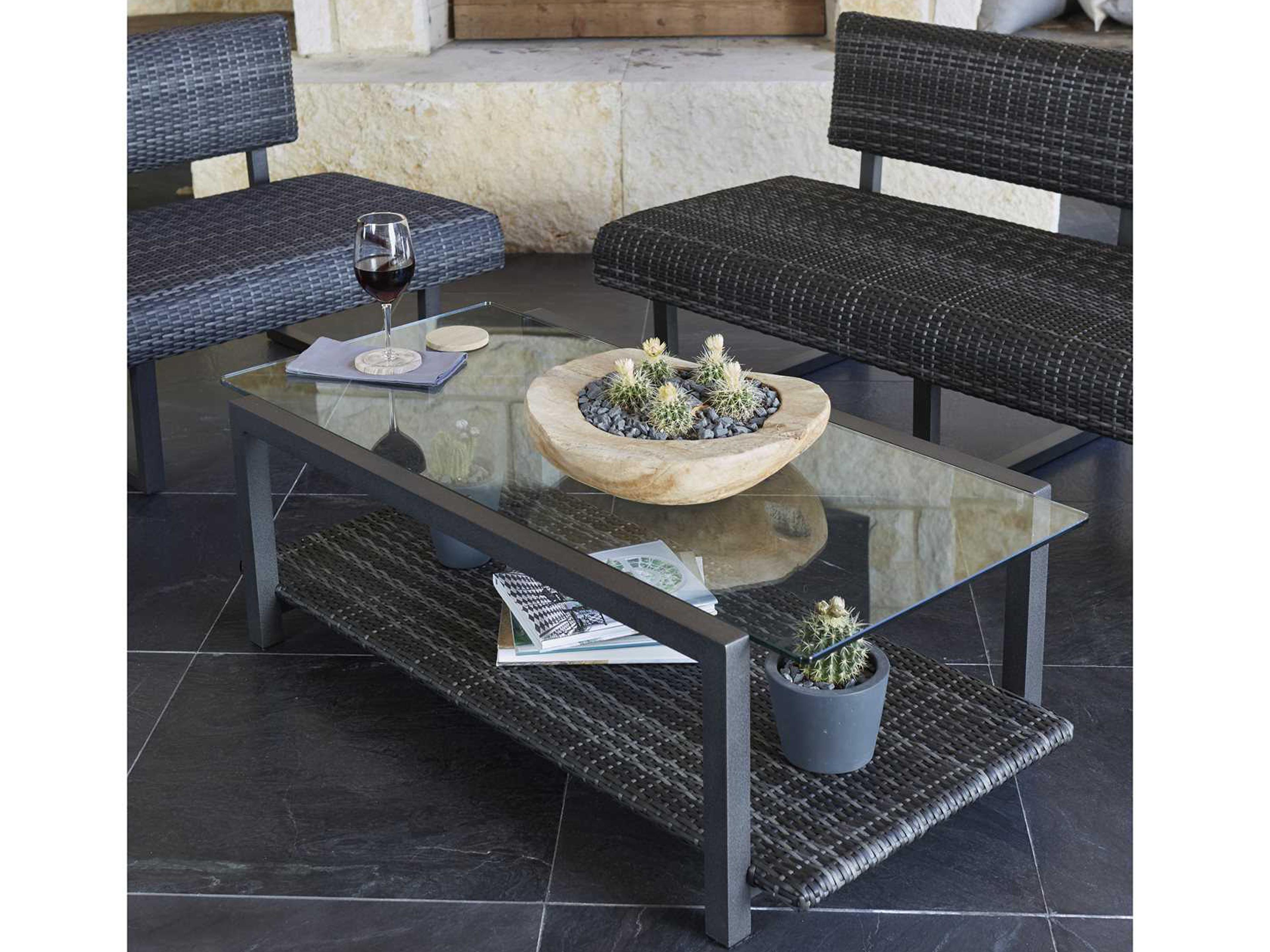 Woodard Harper Wicker Outdoor Patio Lounge Set