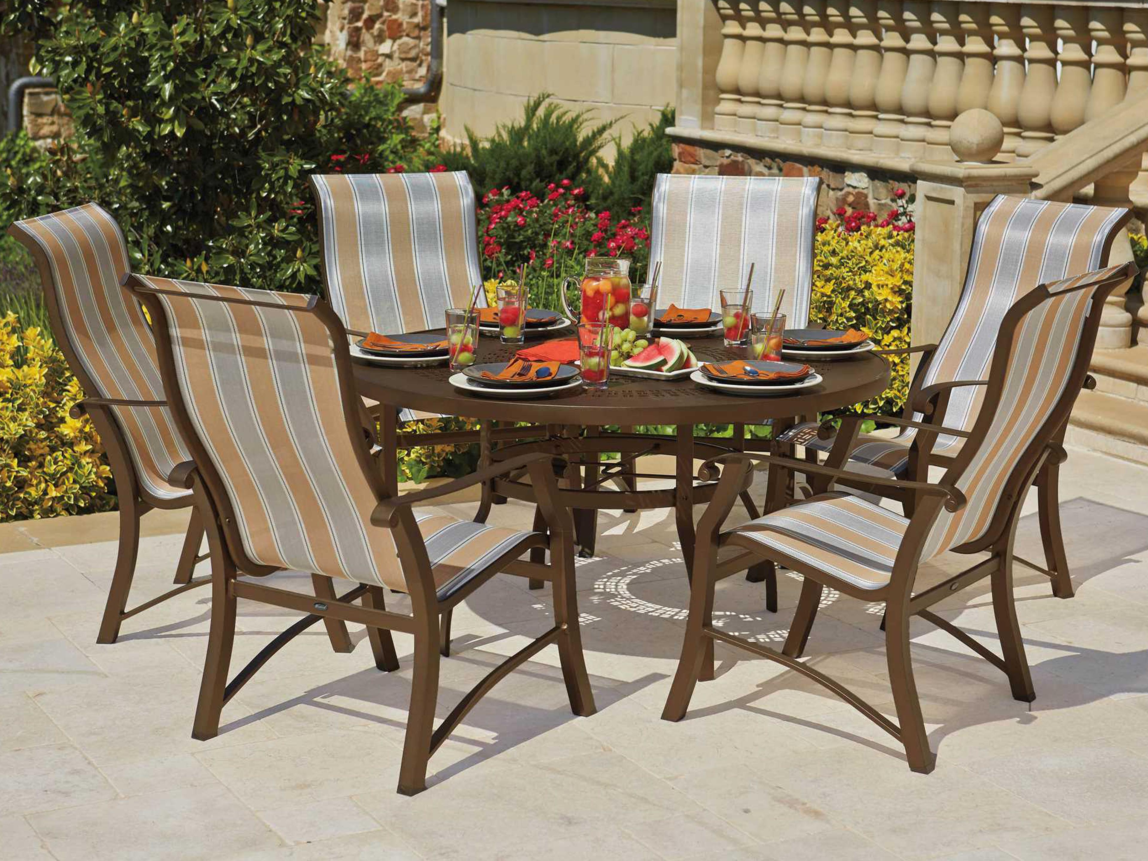 Cortland Sling Aluminum Outdoor Dining Set